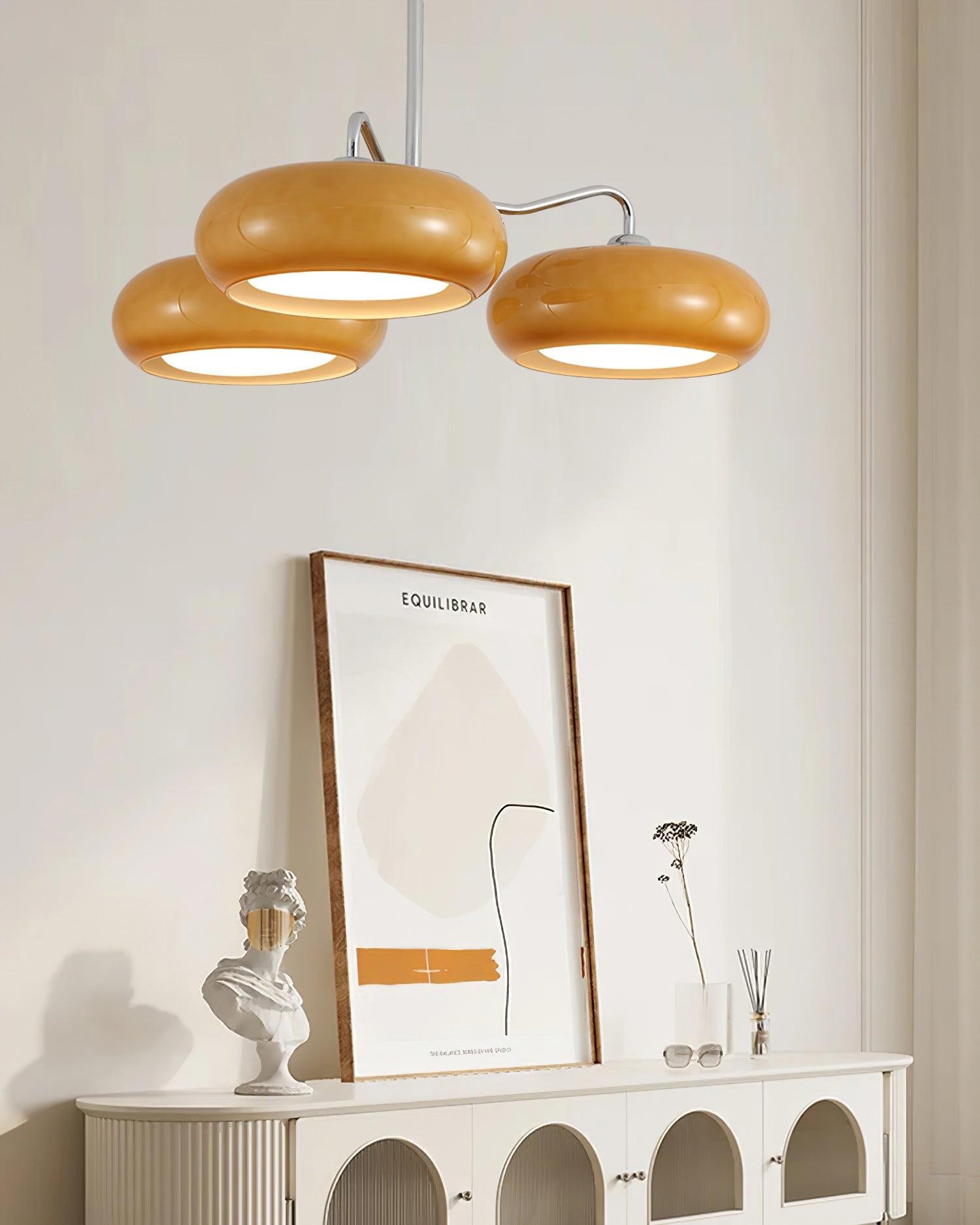 Modern 3 Light Chrome Ceiling Light K693