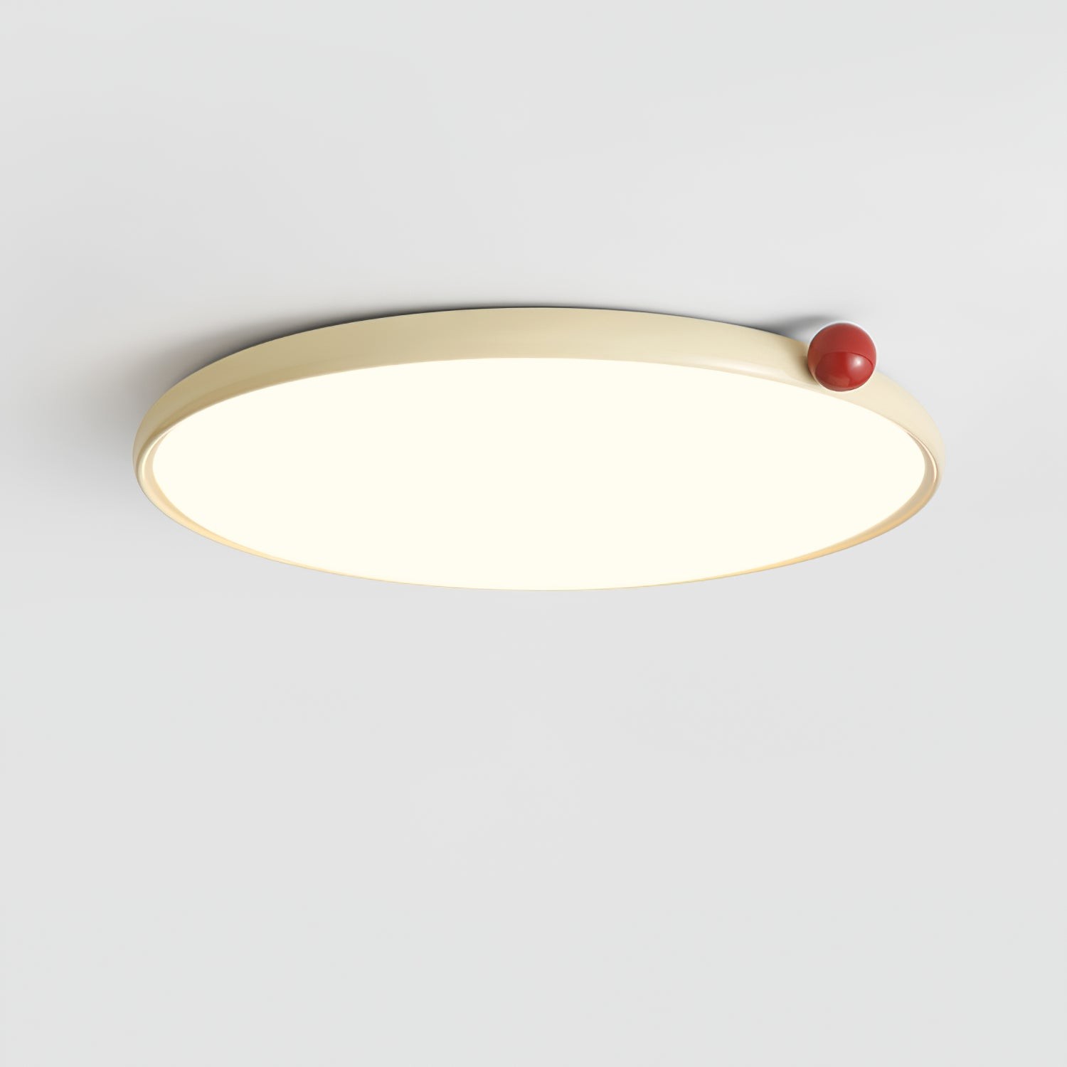 Minimalist Disc Cream Style Ultra-thin Ceiling Lamp K462
