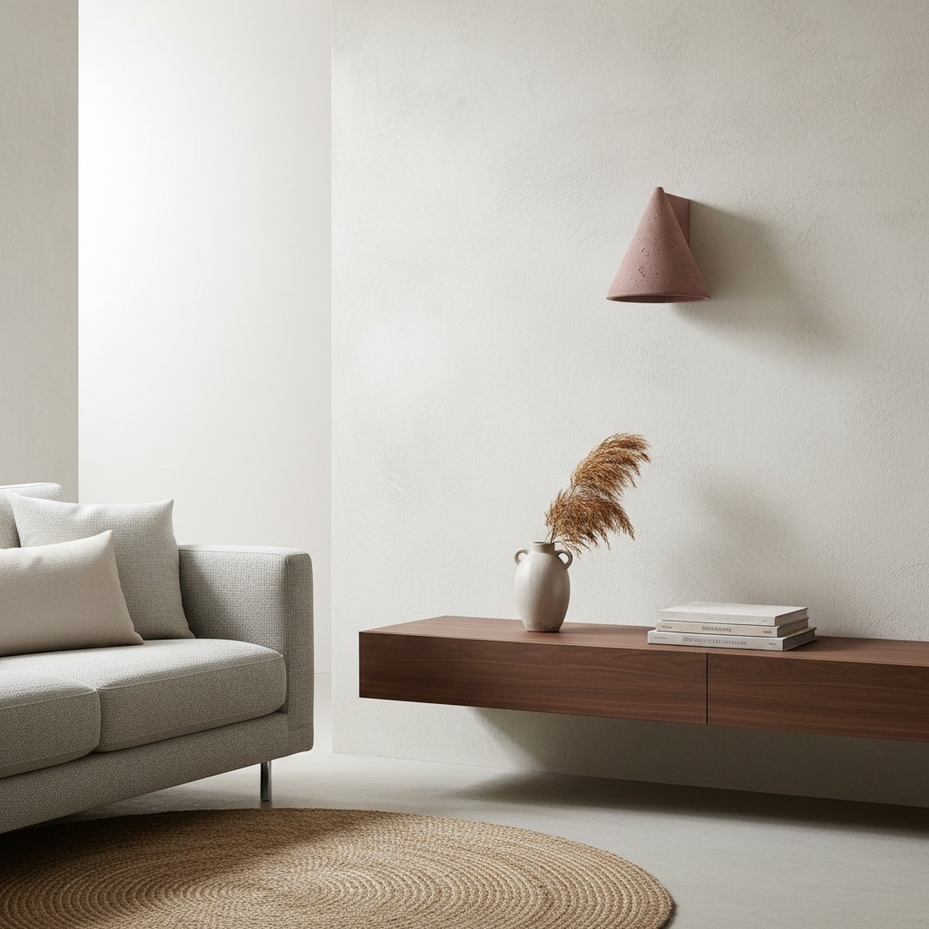 Concrellia Tapered Concrete Wall Sconce in Artistic Style - Ideal Lighting for Living Room K2289