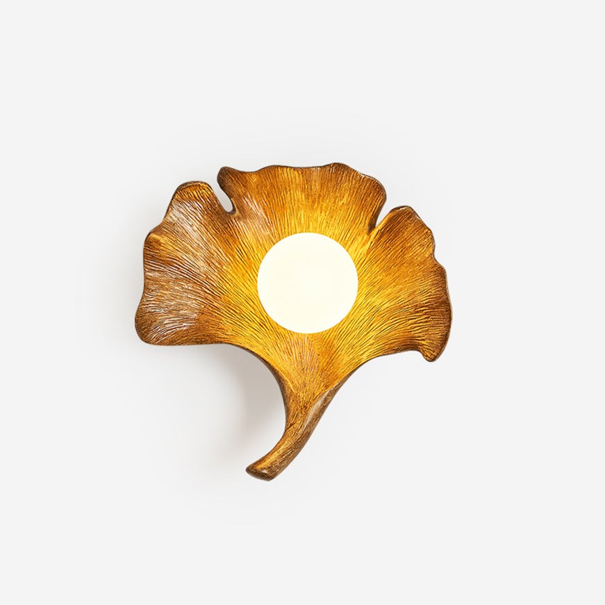 Vintage Ginkgo Leaf Resin Wall Lamp K403