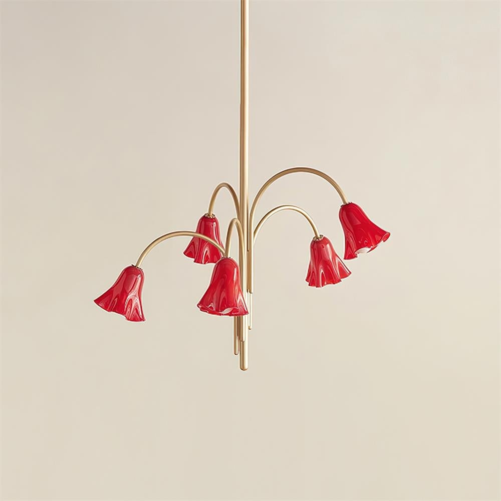 Bellina Artistic Glass Chandelier – Elegant Versatile Vera Lighting K1134