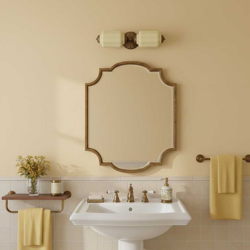 Eloise Pumkin Glass Vanity Sconce K864