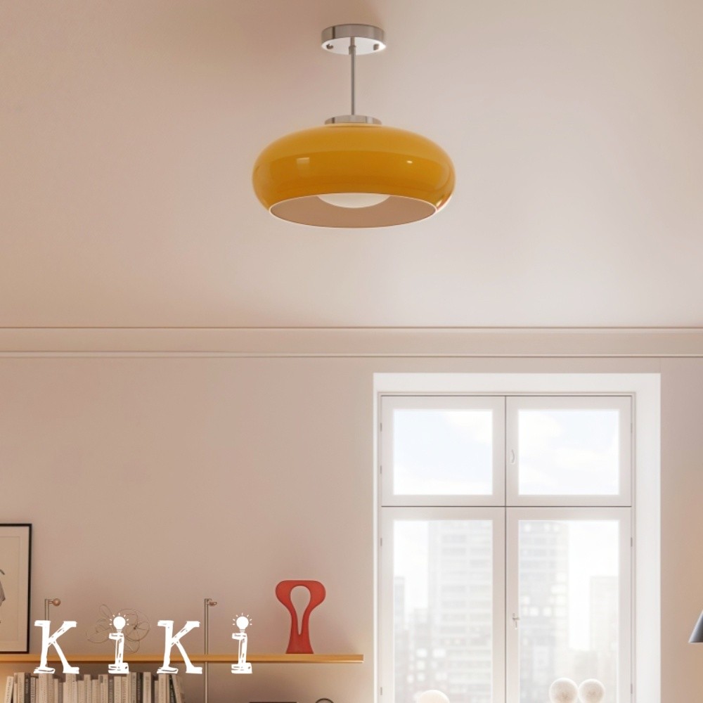 Bauhaus Style Vintage Glass Ceiling Light K72