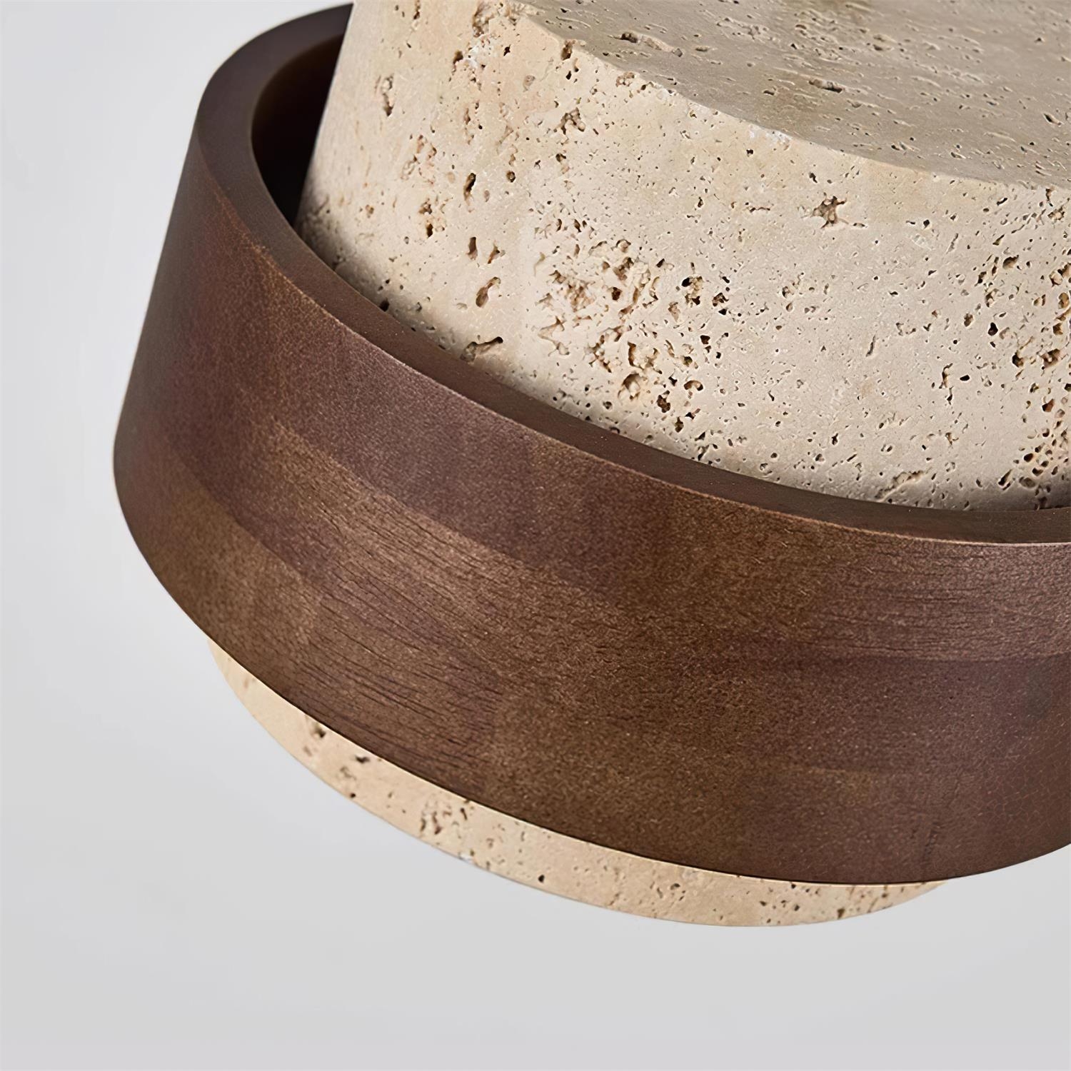 Cole Travertine Plug In Pendant Lamp D56