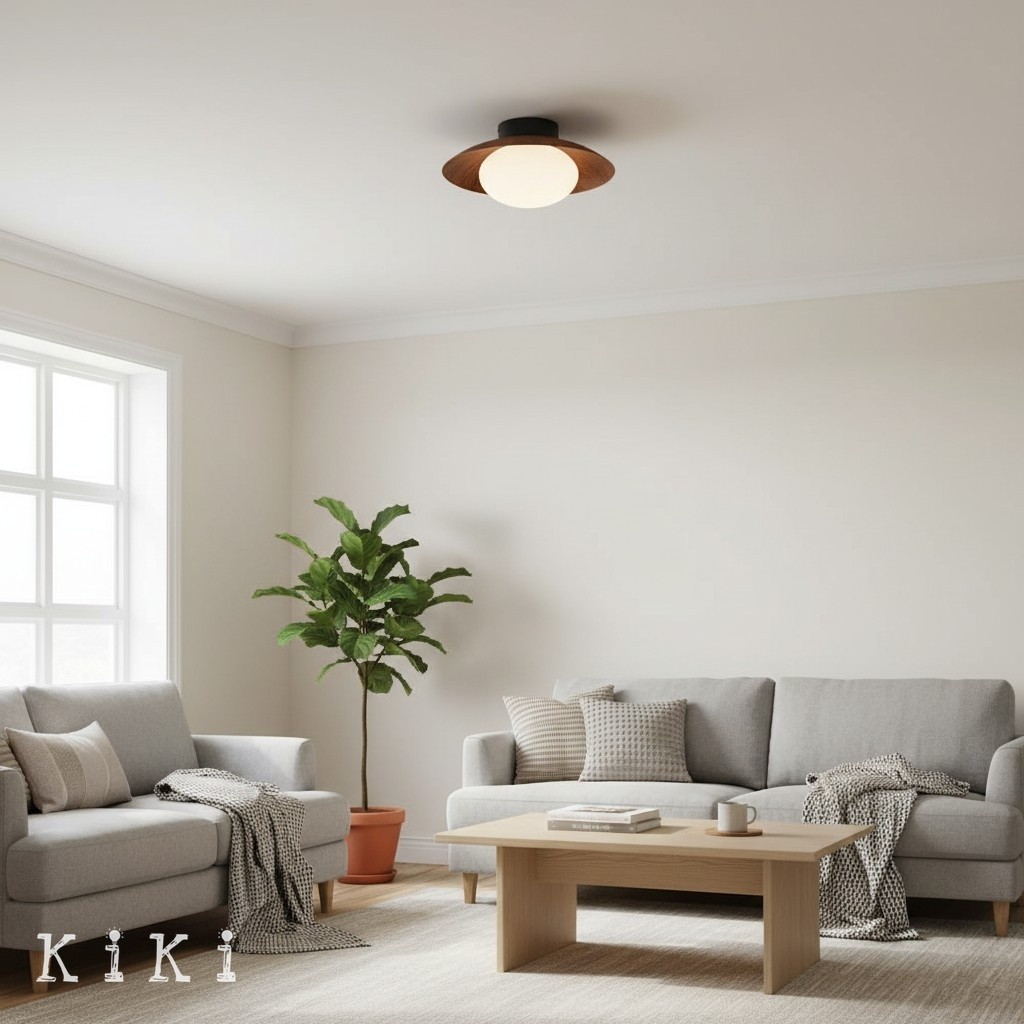 Oribela Modern Globe Ceiling Light - Timeless Style Fixture for Hallway and Living Area K2085