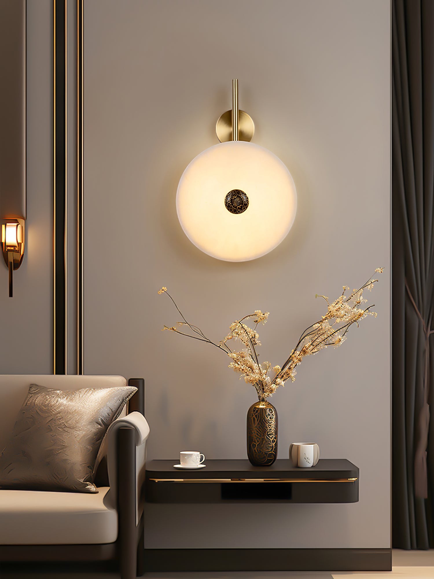 Light Luxury Disc-Shaped Wall Lamp K225