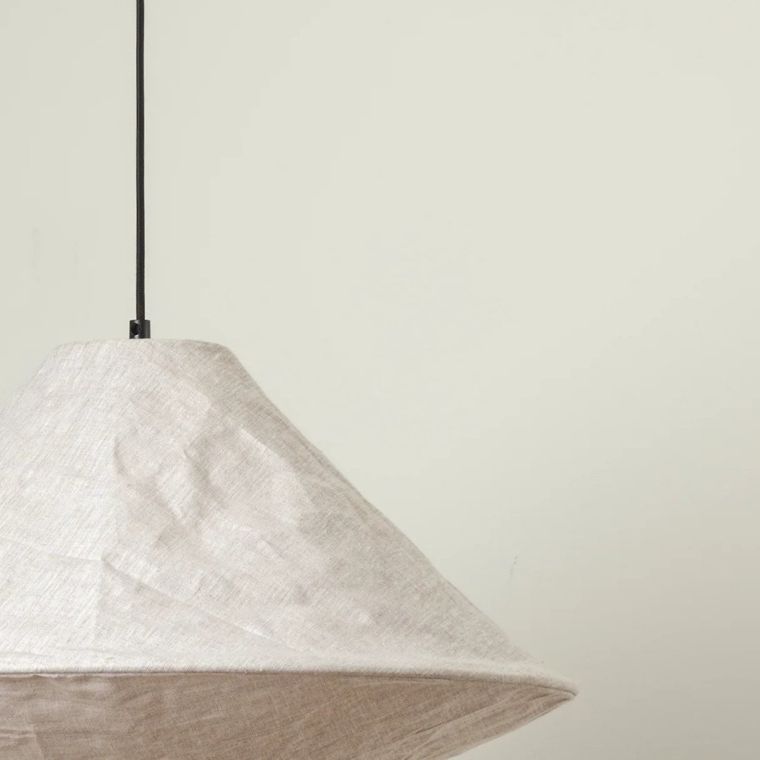 Zalen Organic Woven Shade Pendant Lamp For Entryway and Living Space K1686