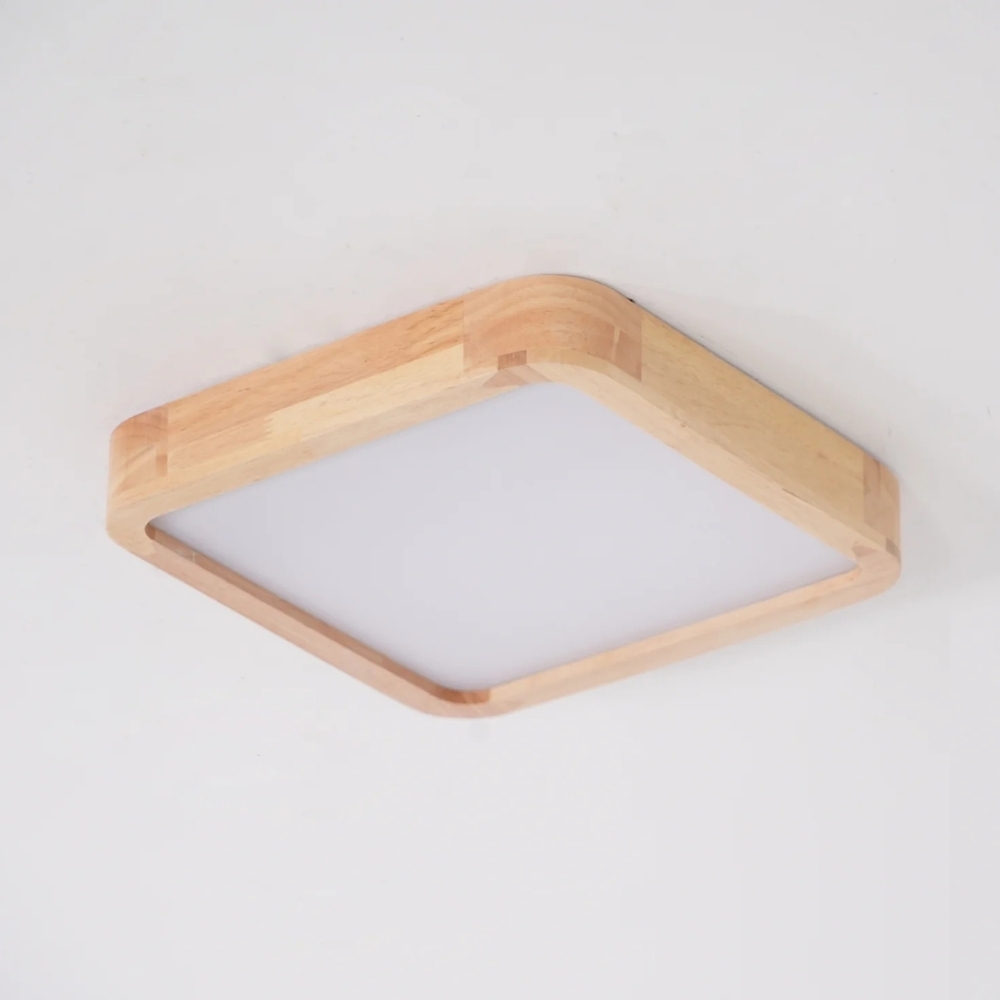 LignoForma Geometric Shape Ceiling Light - Contemporary Wood LED Ceiling for Bedroom and Lounge K2267