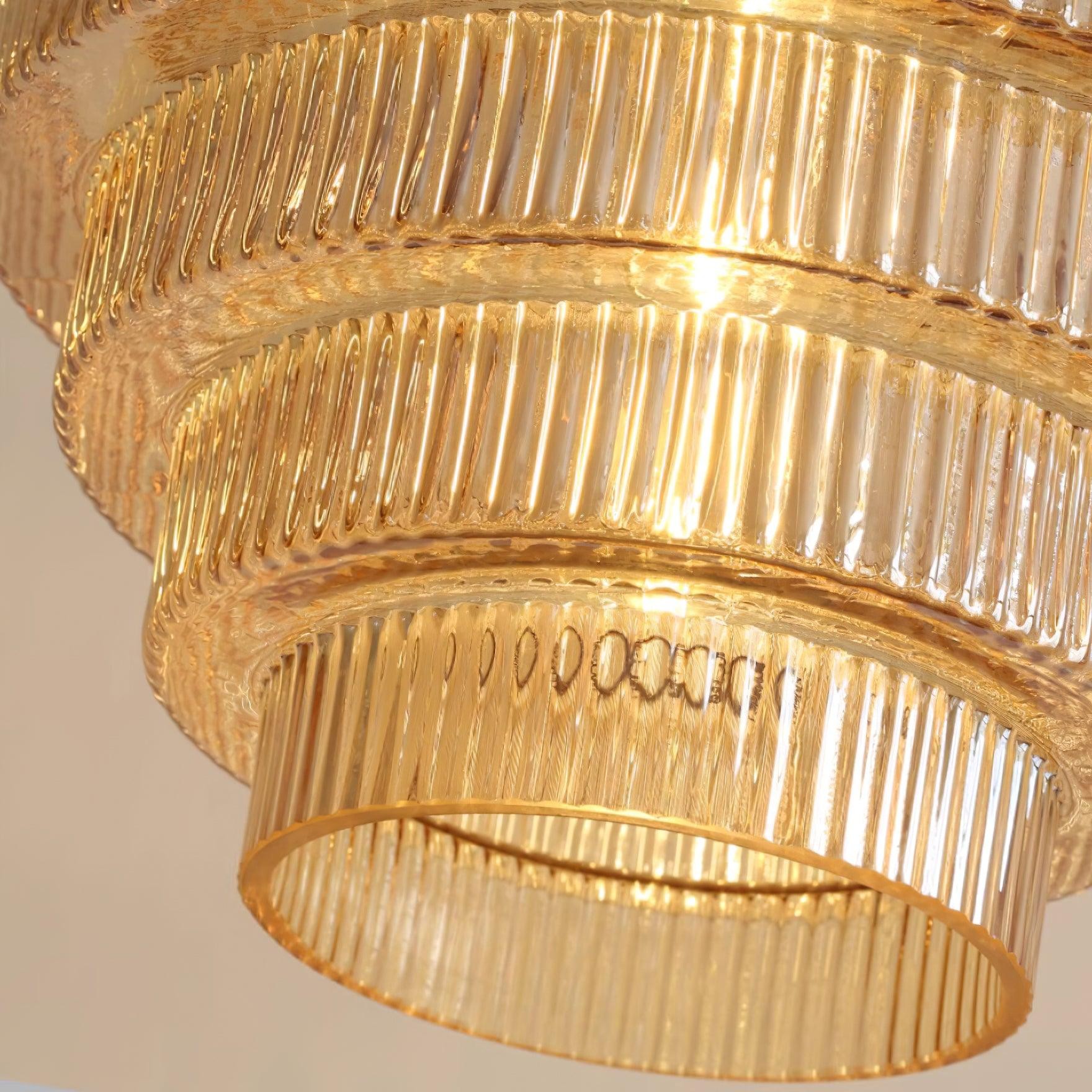 Bottis Minimalist Glass Pendant Lamp - Stylish Layered Hanging Light for Dining Table K469