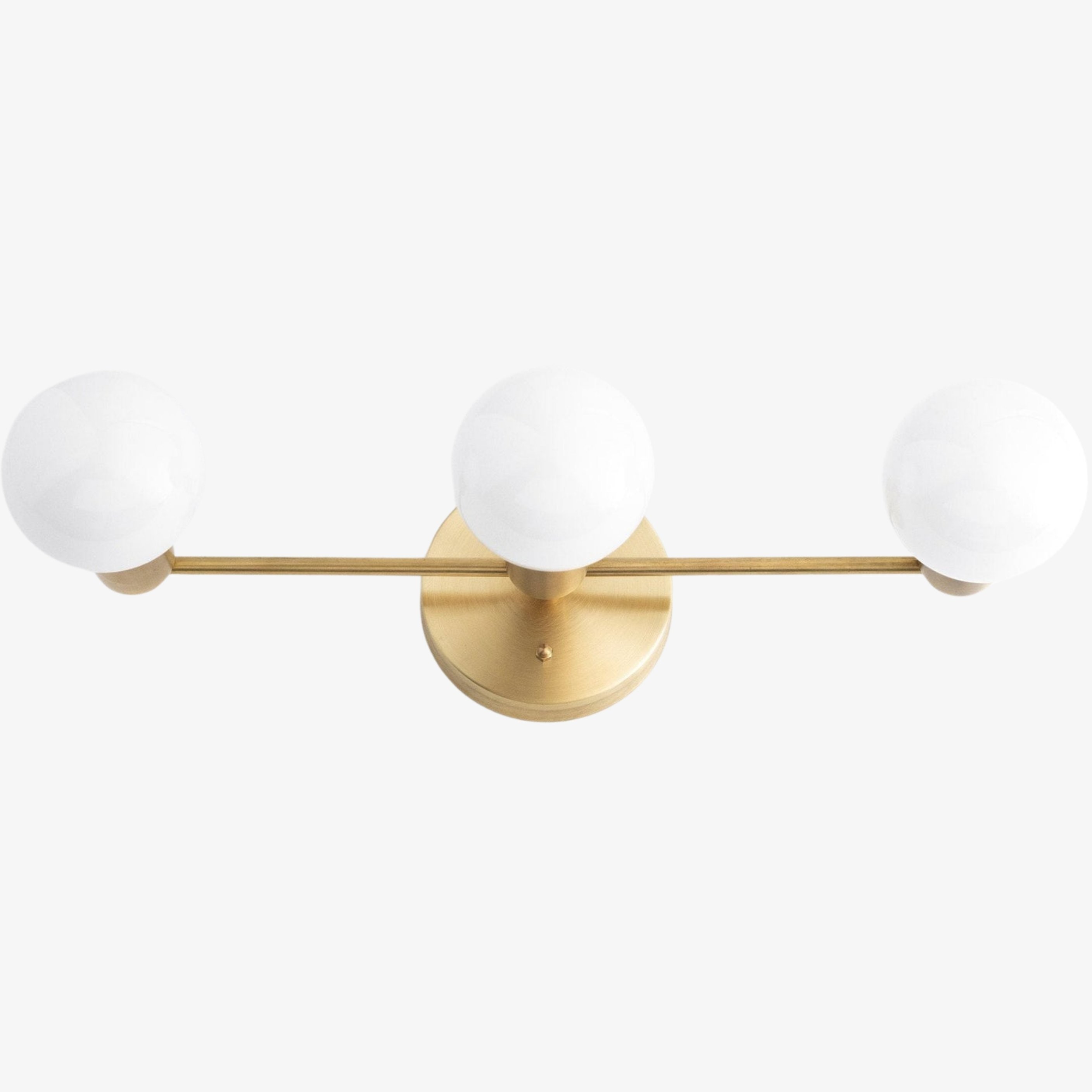 Glorica Glass Mid Century Modern Vanity Light - 3 Light Wall Fixture K1548