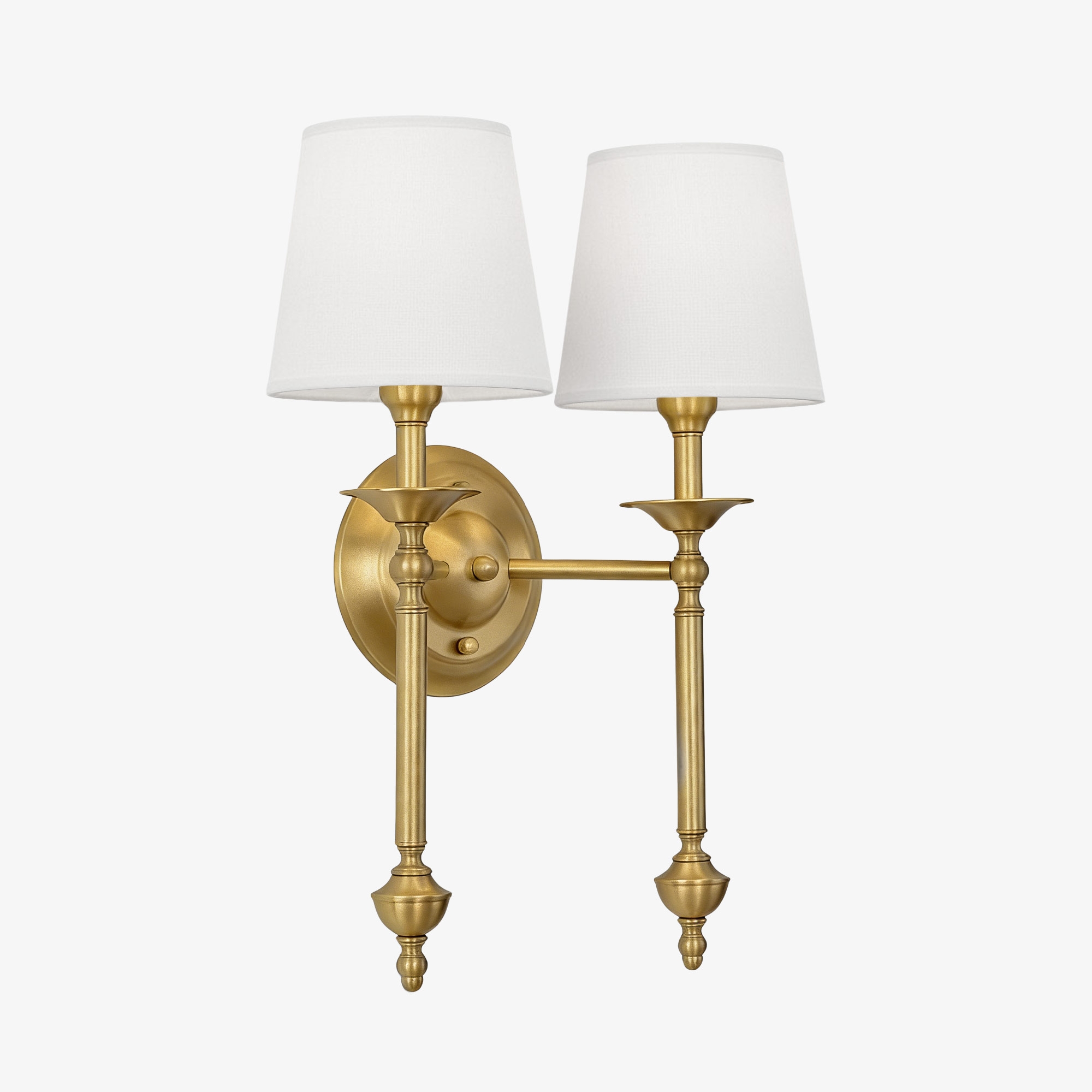 Arcuma Fabric Wall Sconce - Modern Copper Wall Light for Hallway K2353