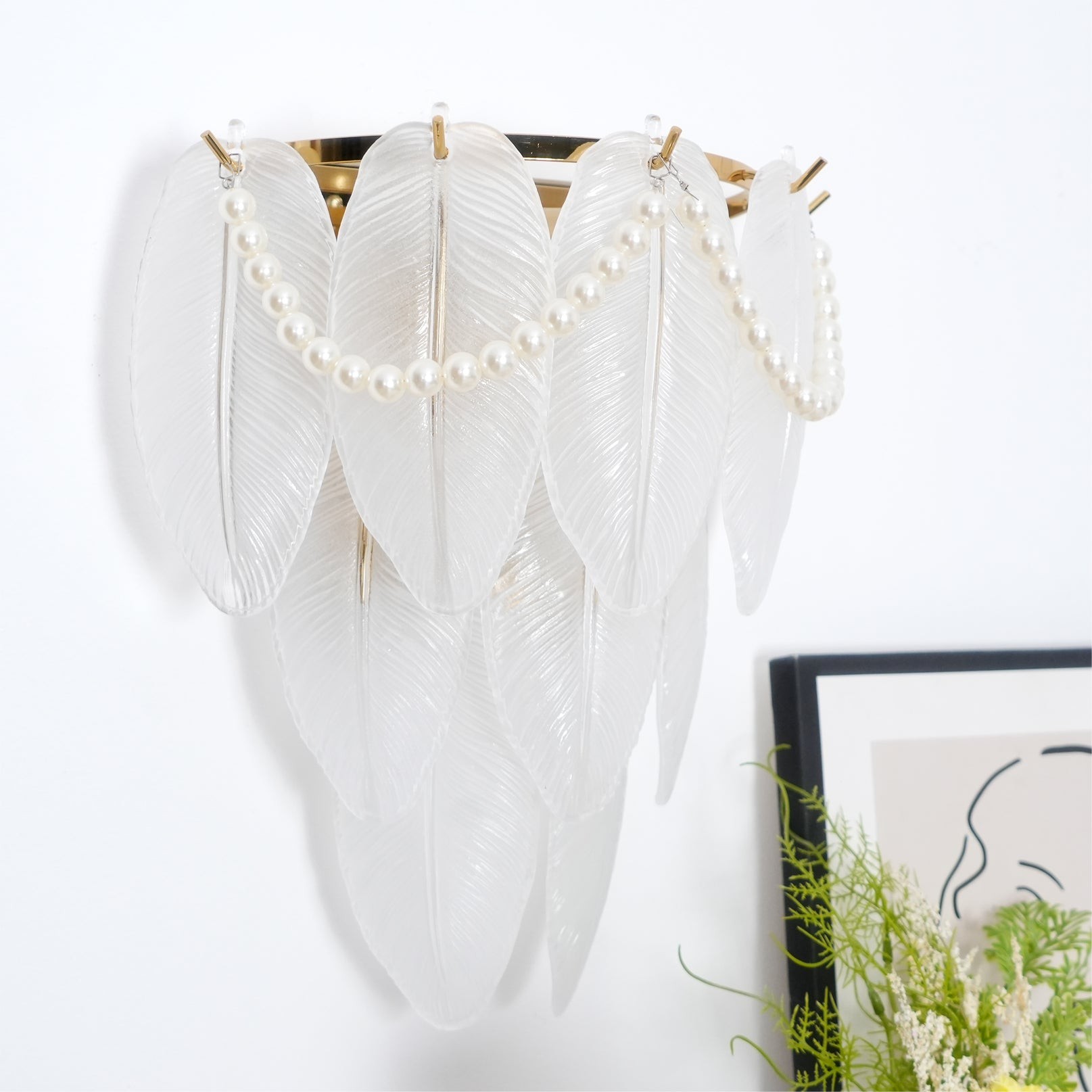 Feather Pearl Wall Lamp K1020