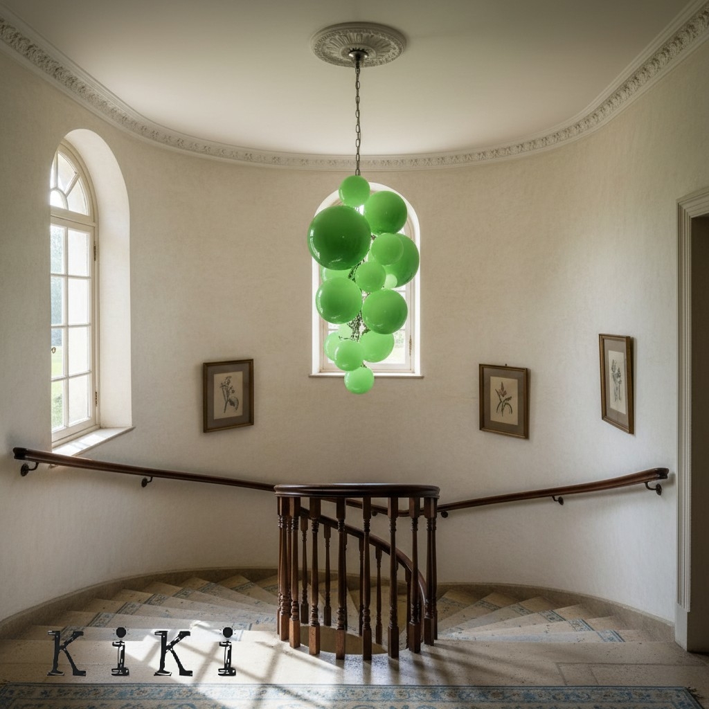 Modern Long Grape Glass Chandelier K2347