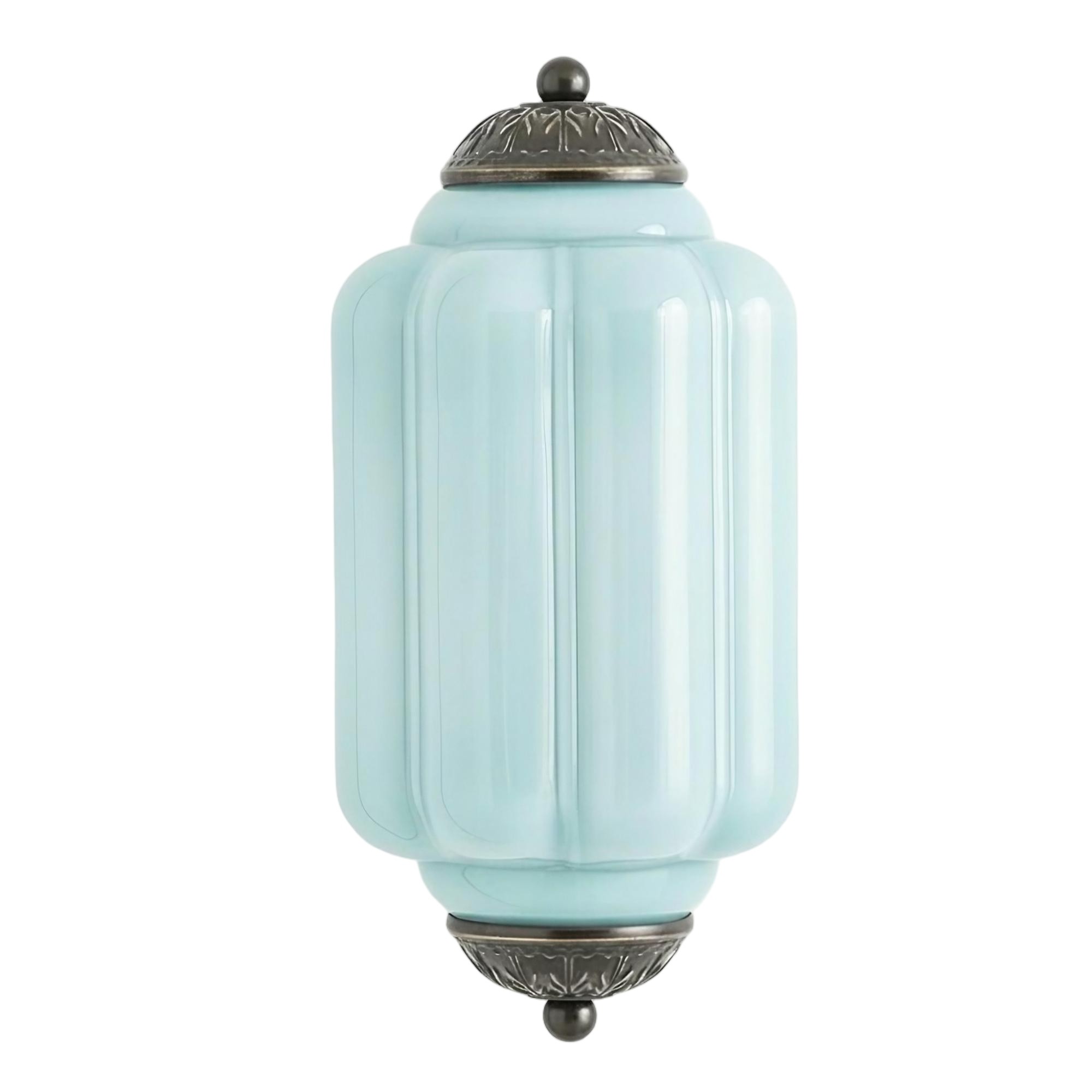 Eloise Long Pumpkin Retro Glass Recessed Wall Lamp K865