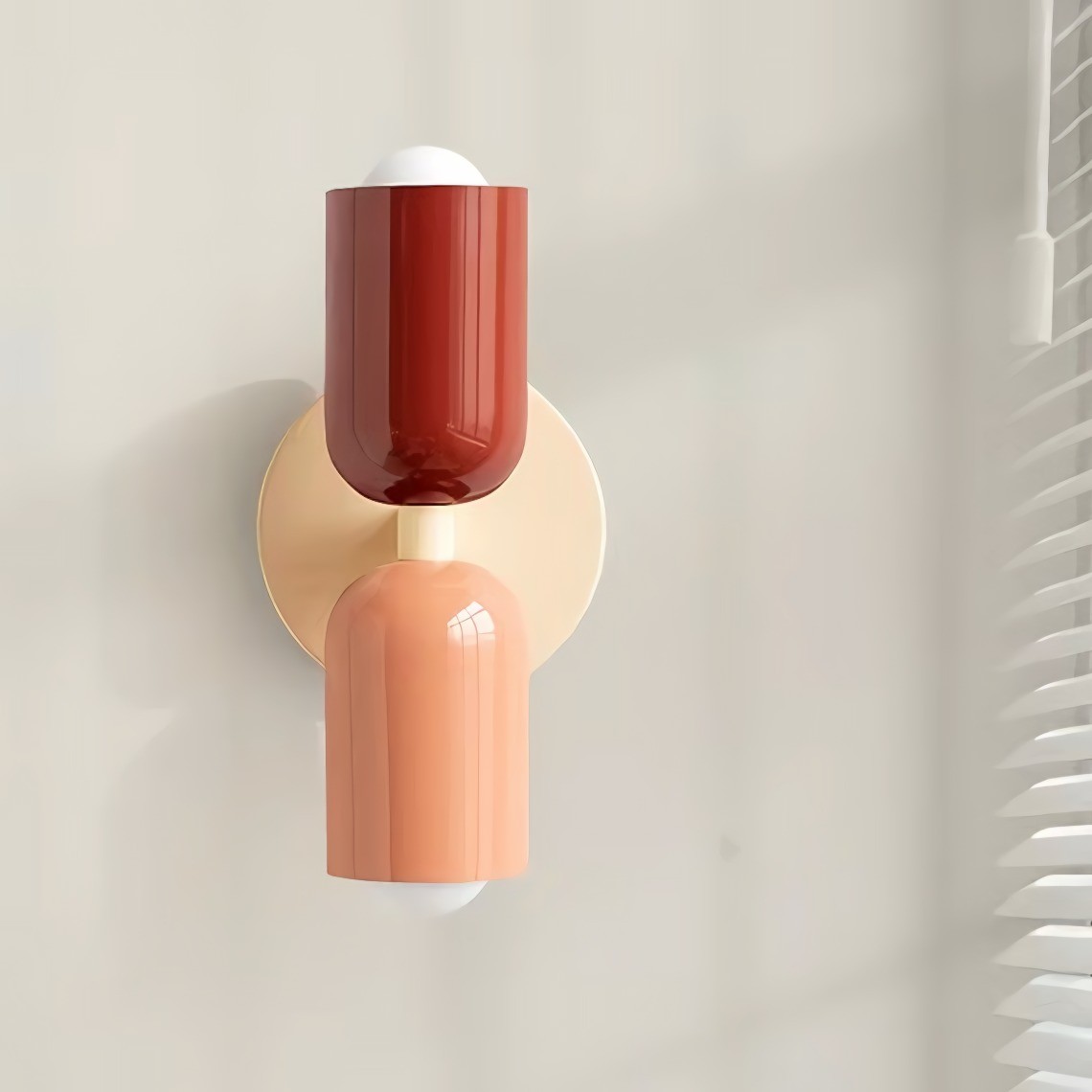 Elegant Up Down Wall Sconce - Bauhaus Double Heads Wall Light for Bedroom and Lounge