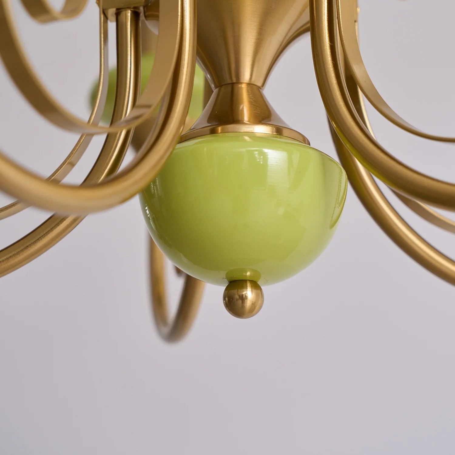 Radiara Sculptural Luxurious Glass Chandelier - Elegant Metal Lighting for Living Room K2110
