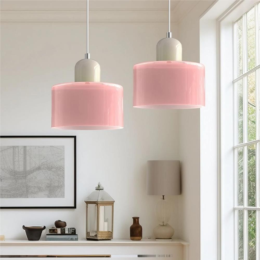 Morandi Cylinder Glass Pendant Light K30