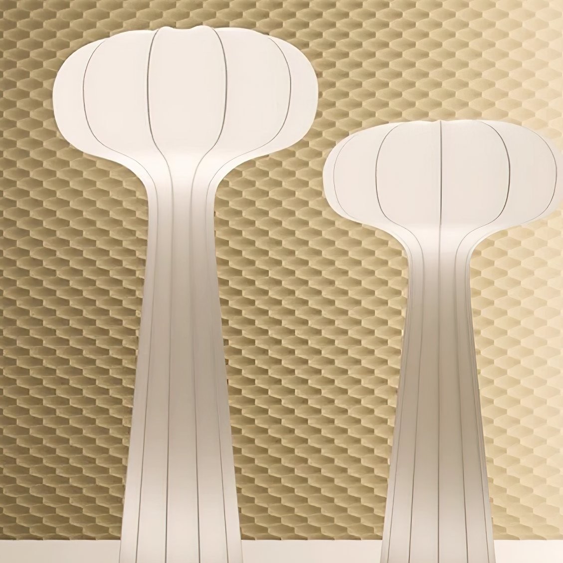 Classic Stripe Silk Floor Lamp K675