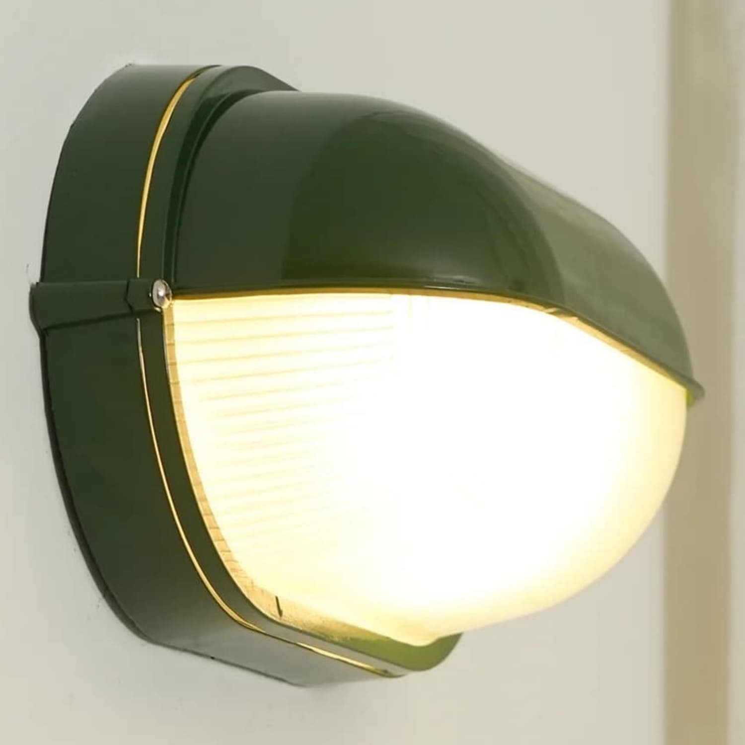 Docka Metal and Glass Outdoor Wall Sconce - Vintage Industrial Wall Light for Porch K2367