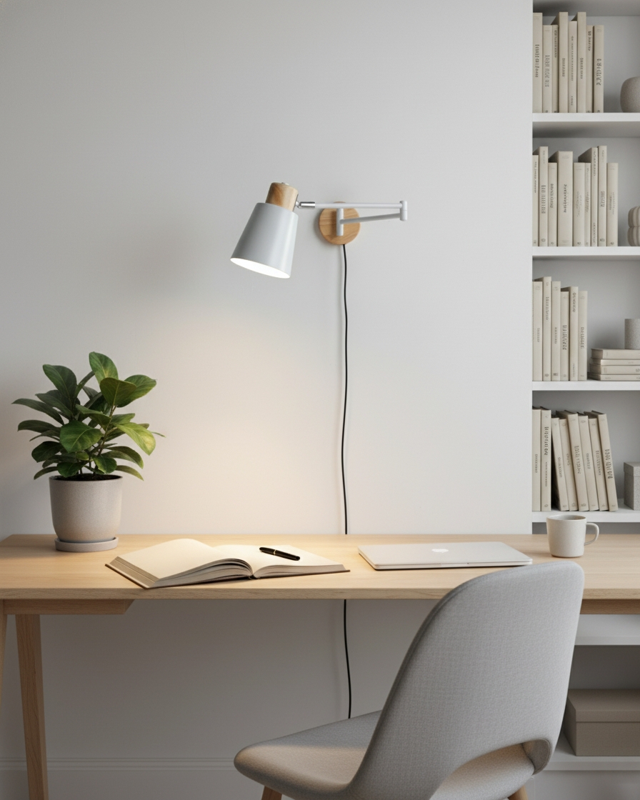 Collin Adjustable Plug In Wall Lamp D265