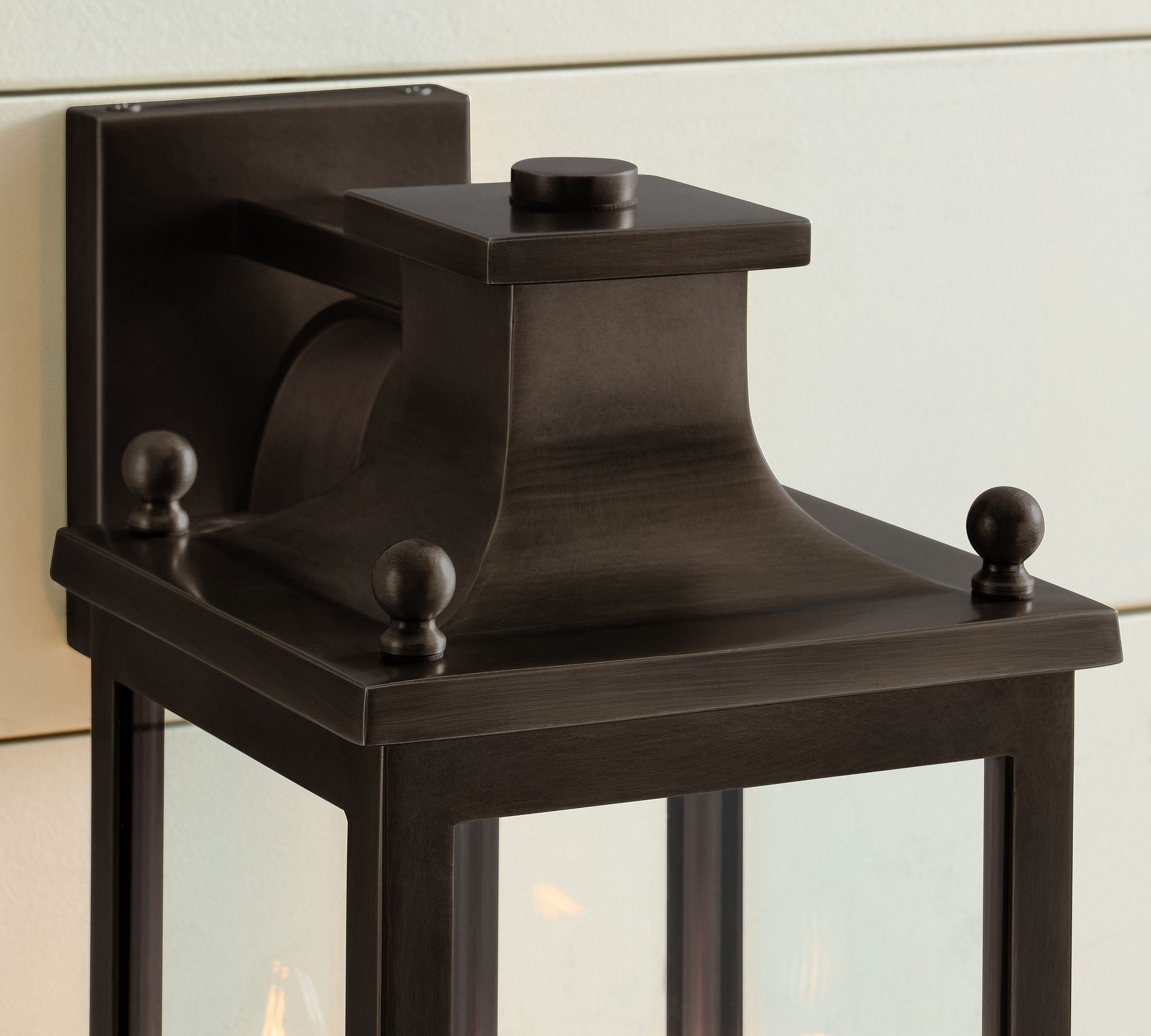 Yolvira Outdoor Wall Light Sconce - Versatile Metal Lantern K1247