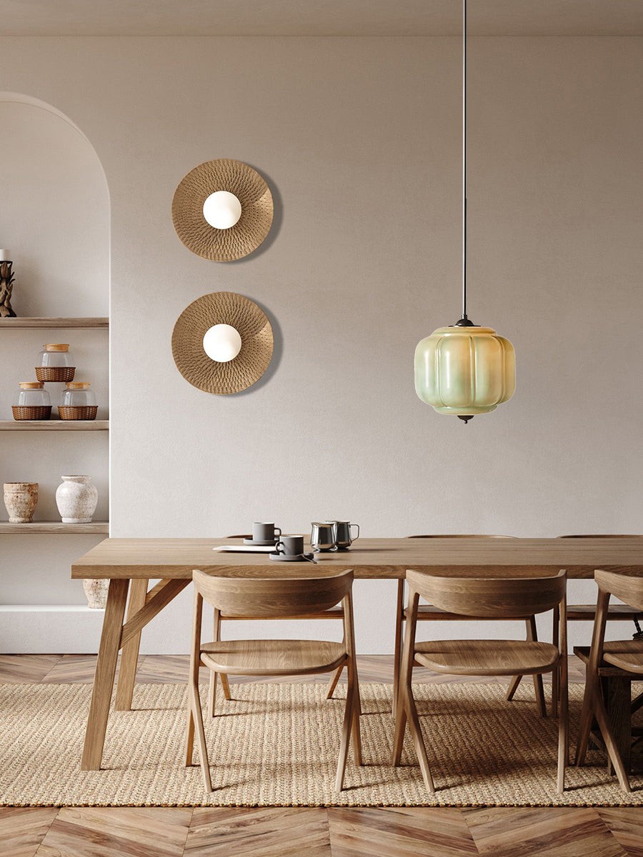 Retro Eloise Milk Glass Pendant Light For Kitchen K946