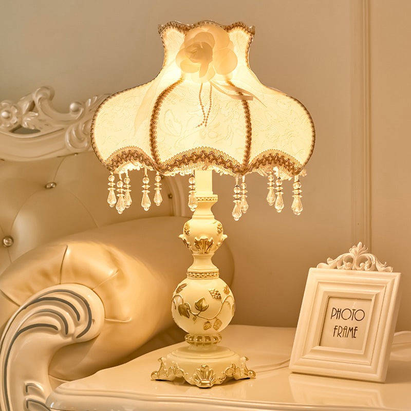 Classic European Vase Base Resin Fabric Table Lamp K717
