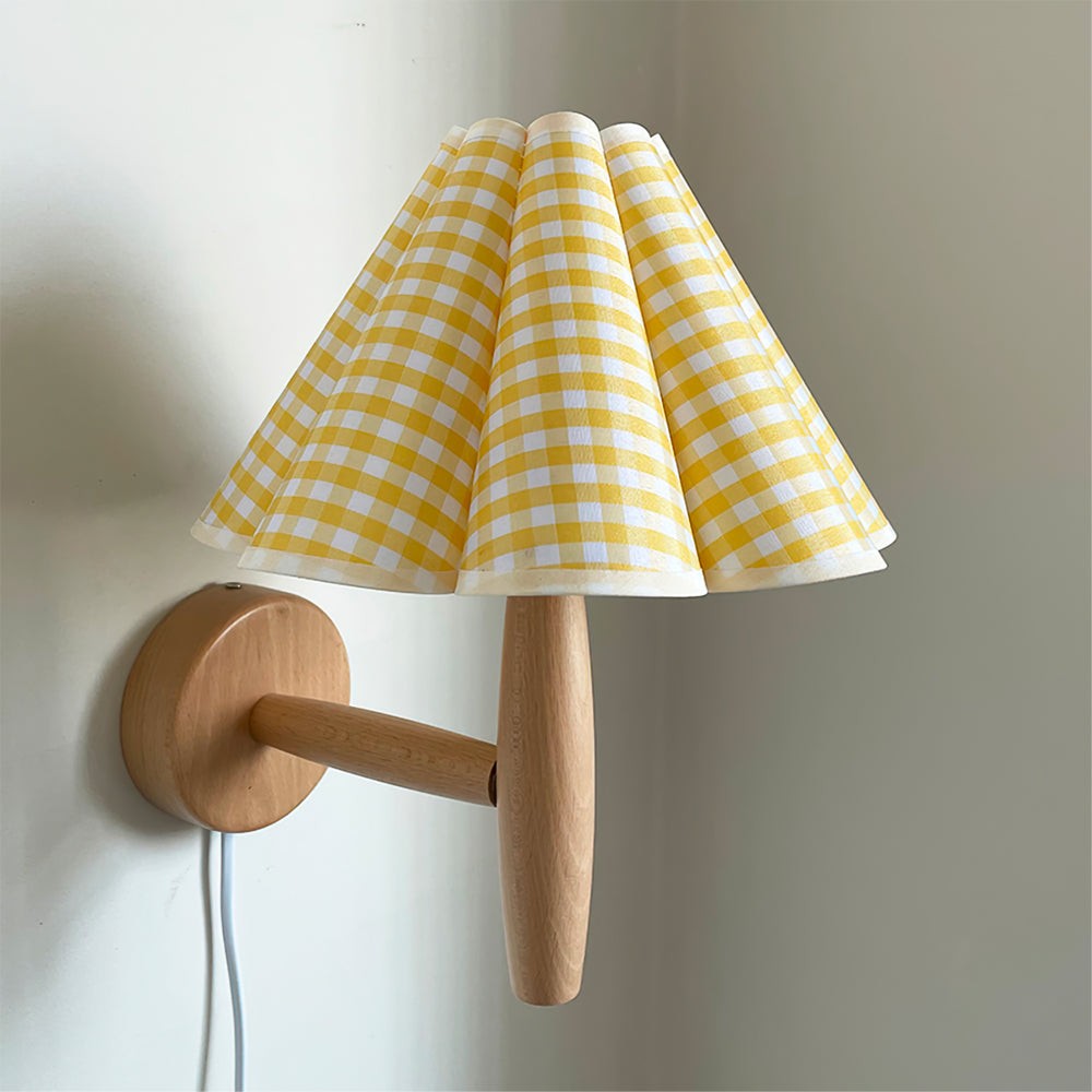 Vintage Fluted Plug In Wall Lamp K1093