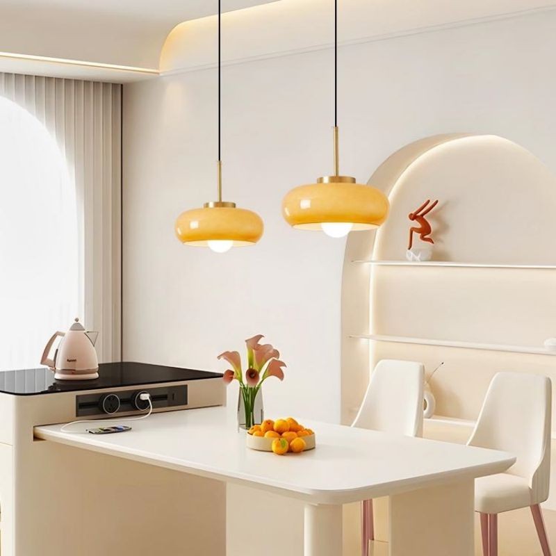 Bauhaus Style Vintage Glass Pendant Light K58