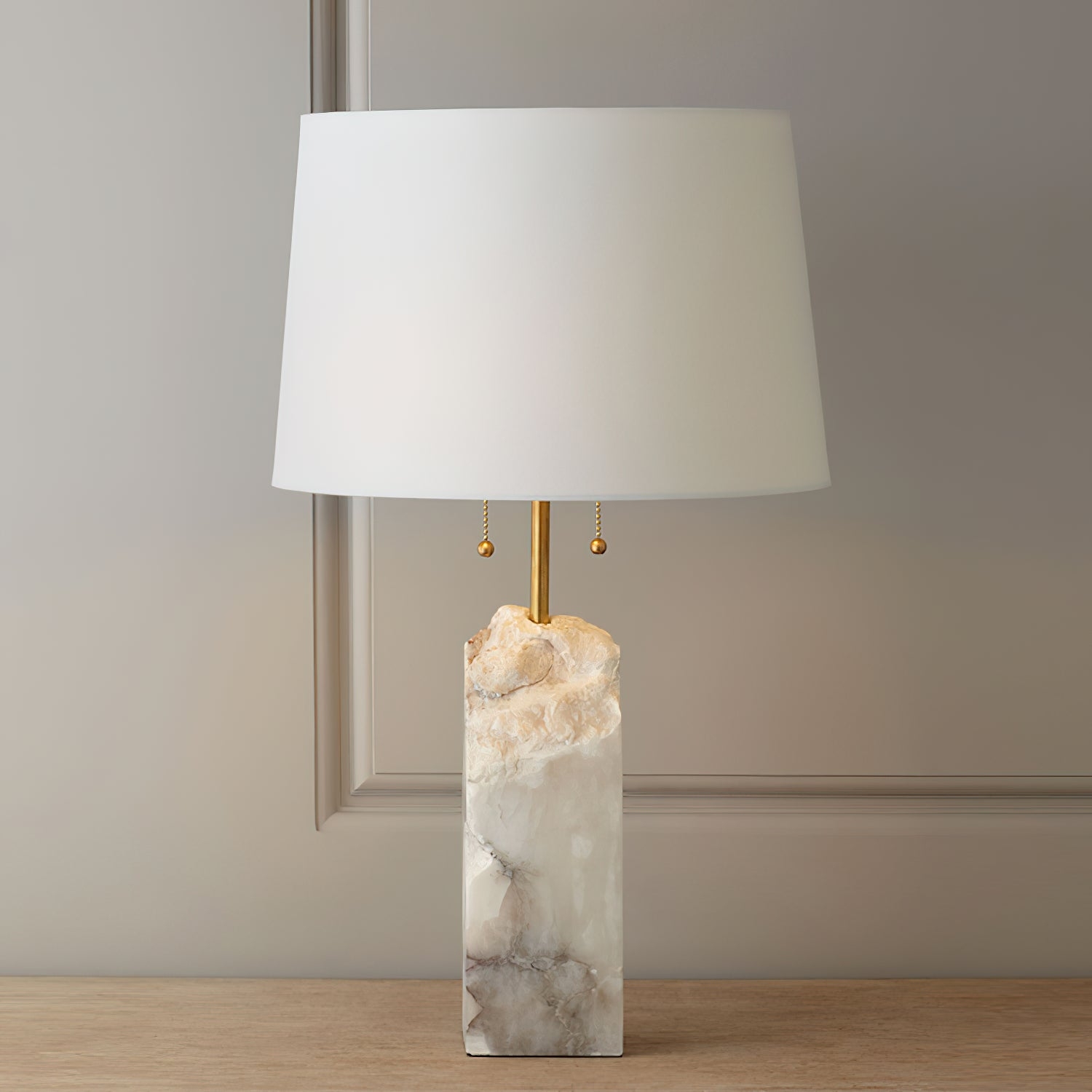 Raw Alabaster Table Lamp D502