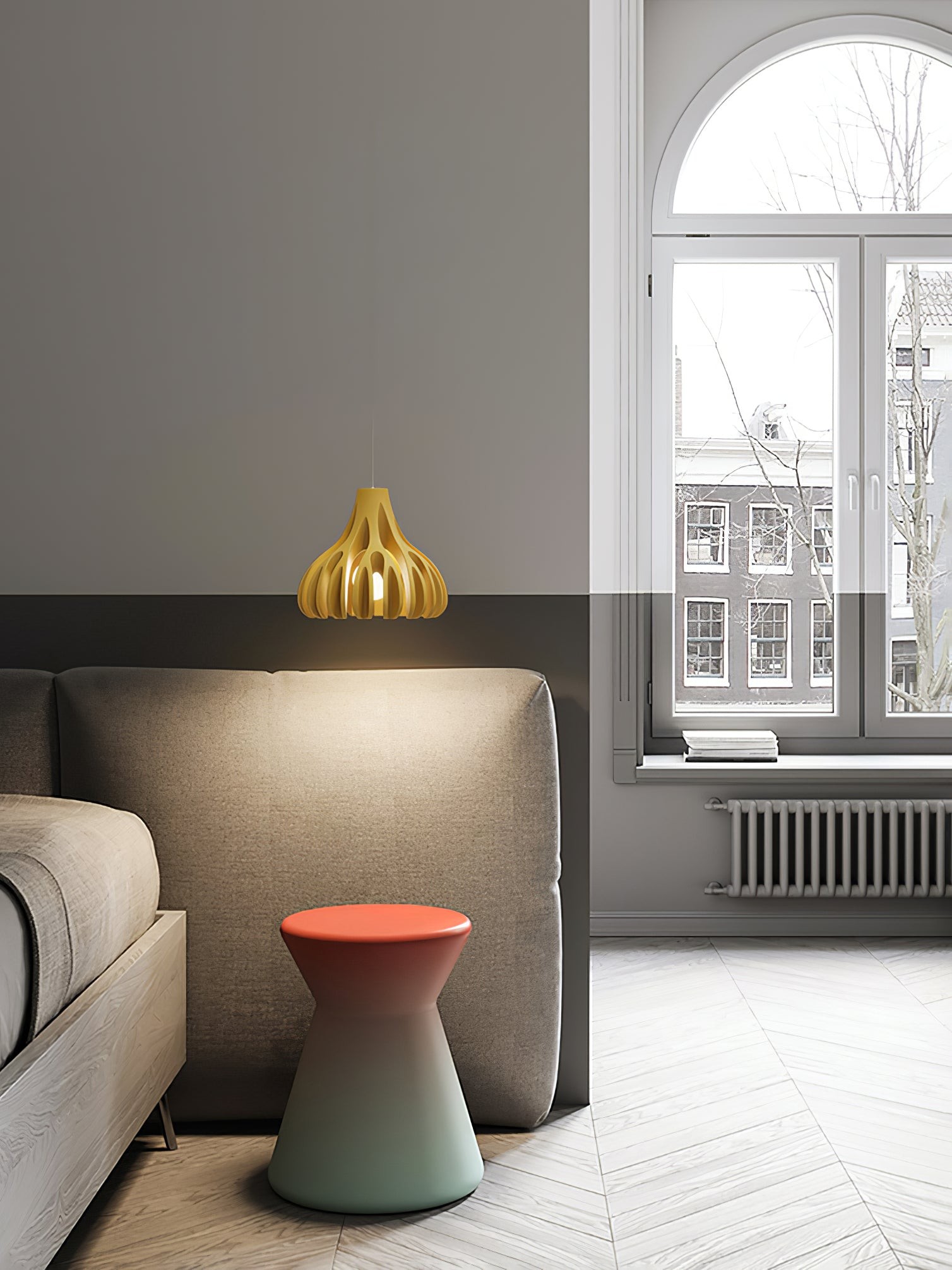 Coral Resin Pendant Lamp K1003