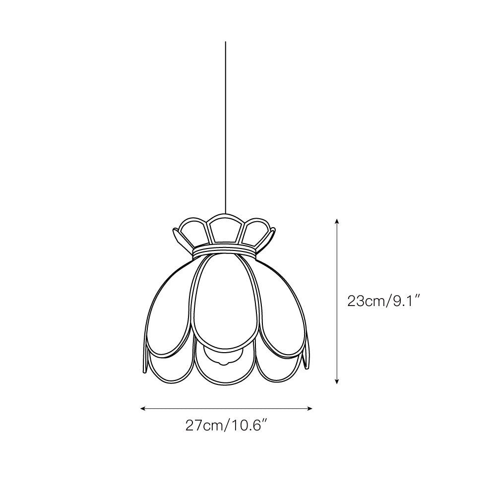 Retro Lotus Pendant Lamp D582