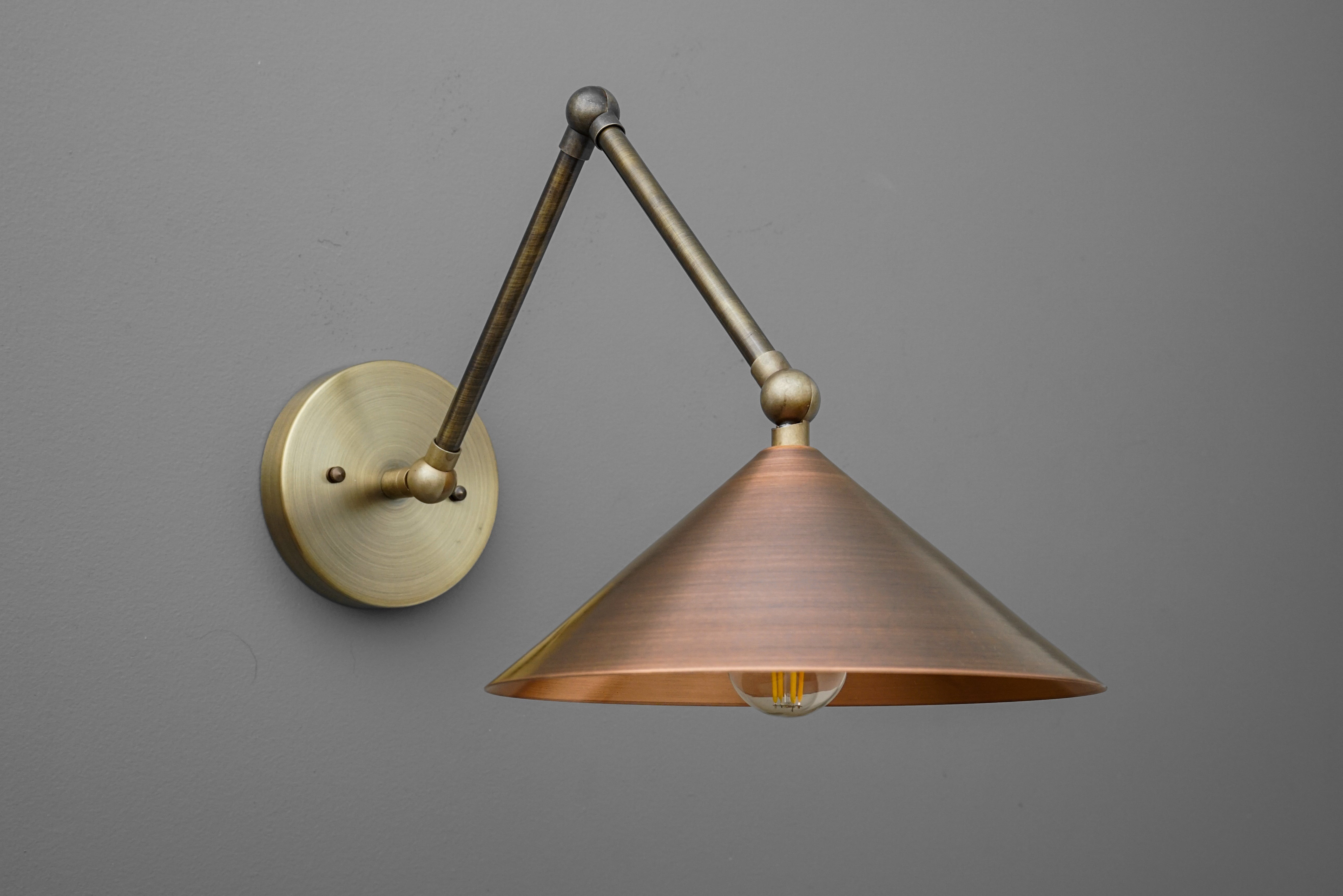 Conique Meta Adjustable Wall Sconce - Vintage Industrial Light K1537