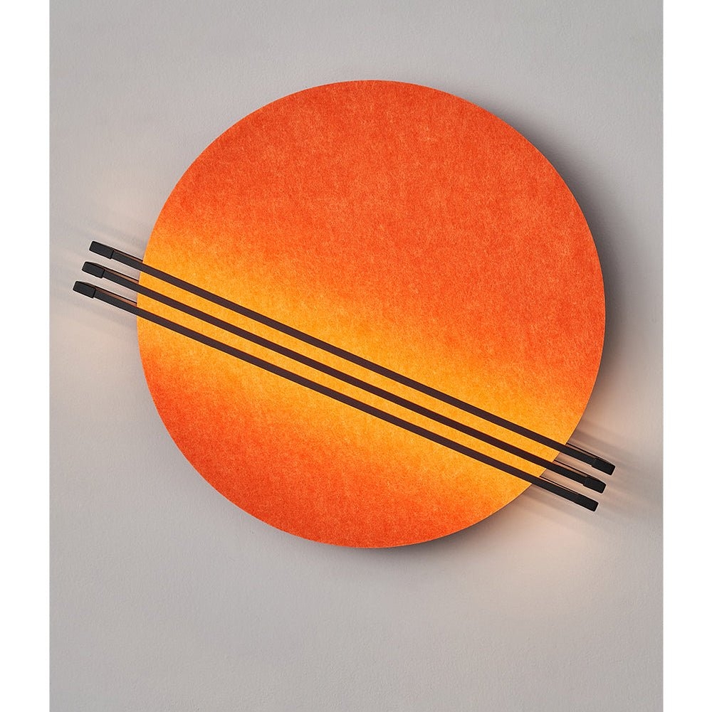 Abstract Sunrise Felt Wall Sconce D381