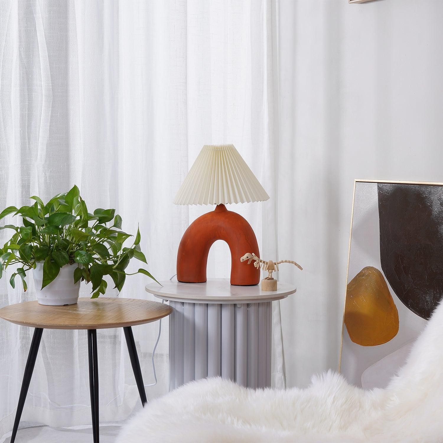 Arched Pleated Table Lamp K238