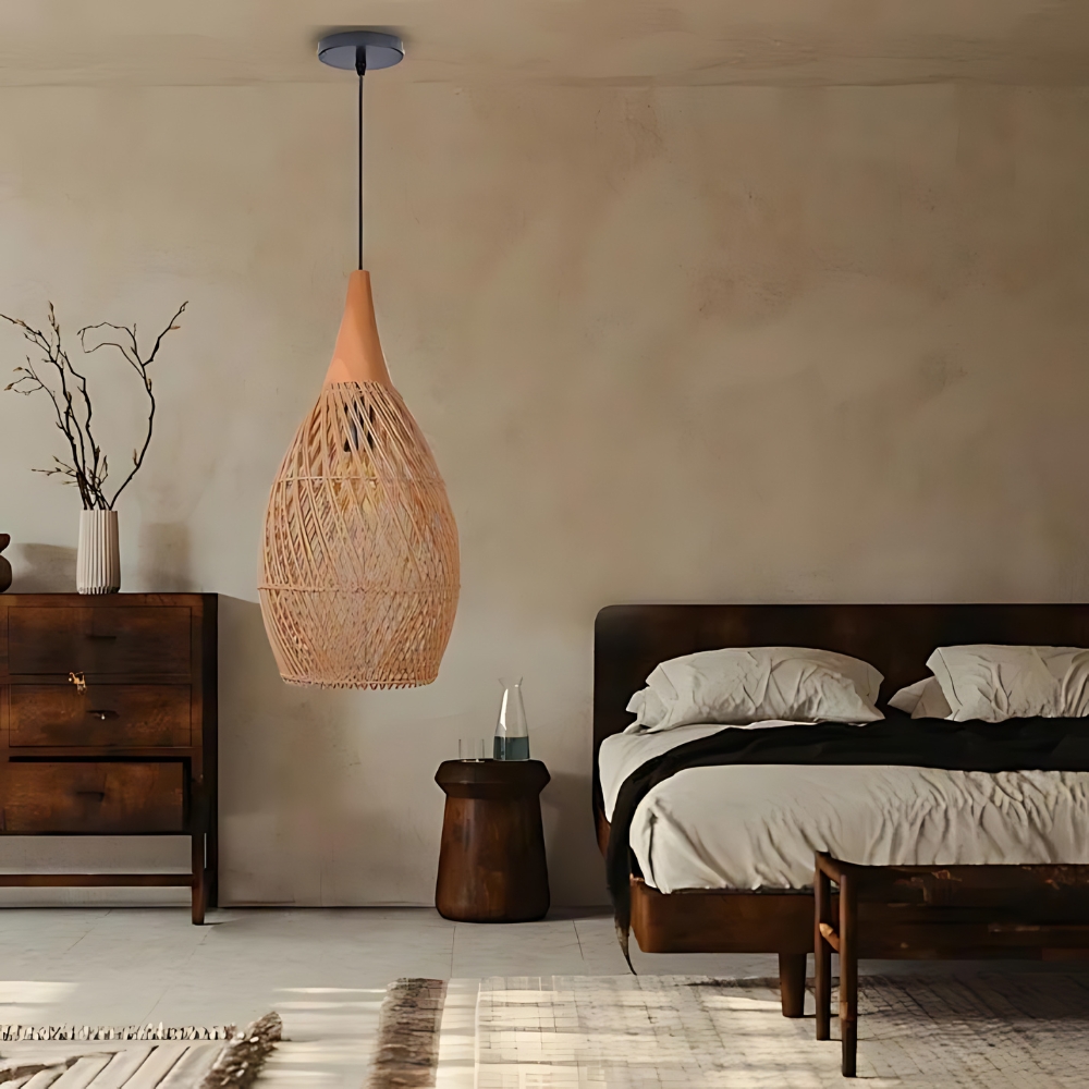 Handmade Rattan Tapestry Pendant Light D839