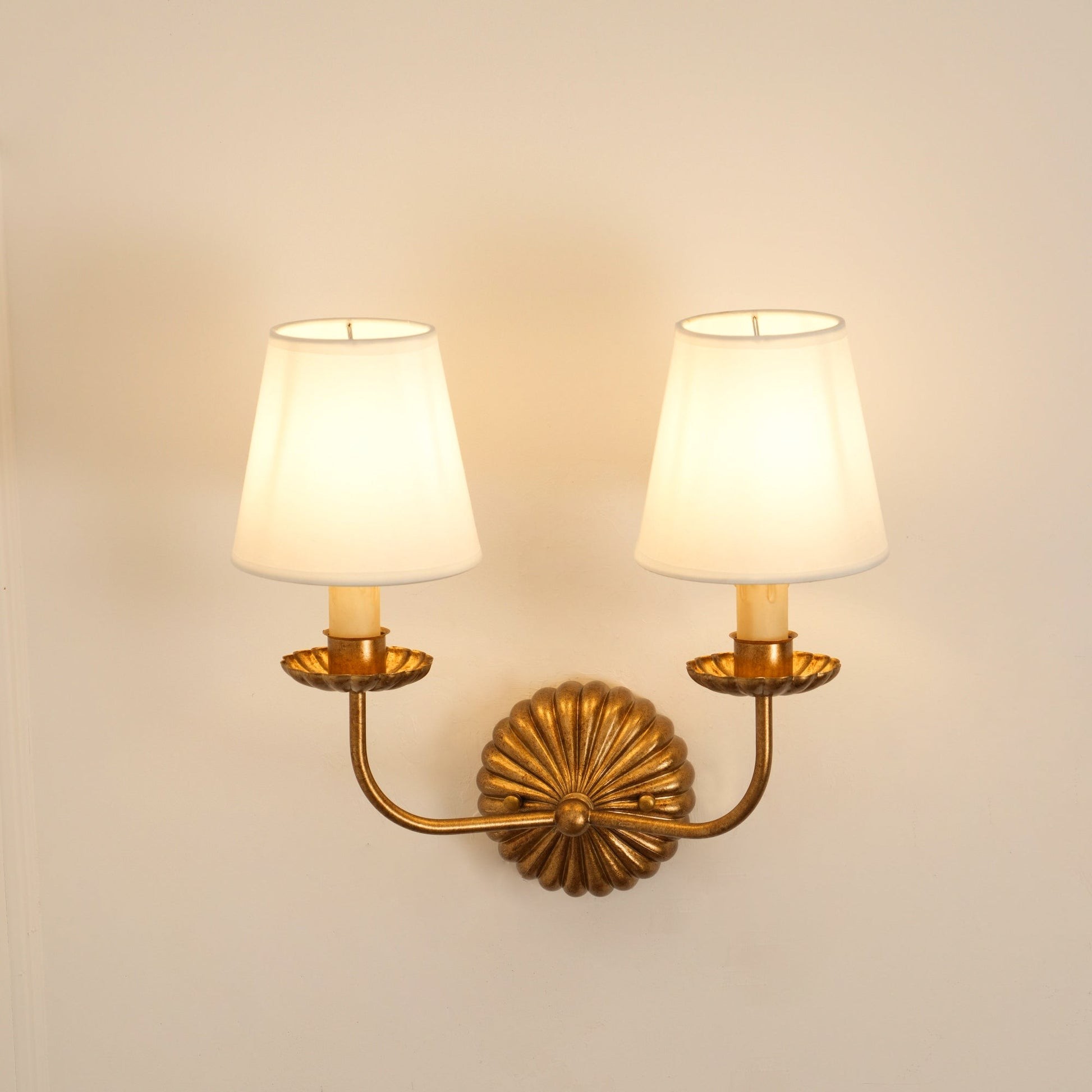 Catina Metal Wall Sconce with Fabric Shade – Stylish Accent Lighting for Home K1181