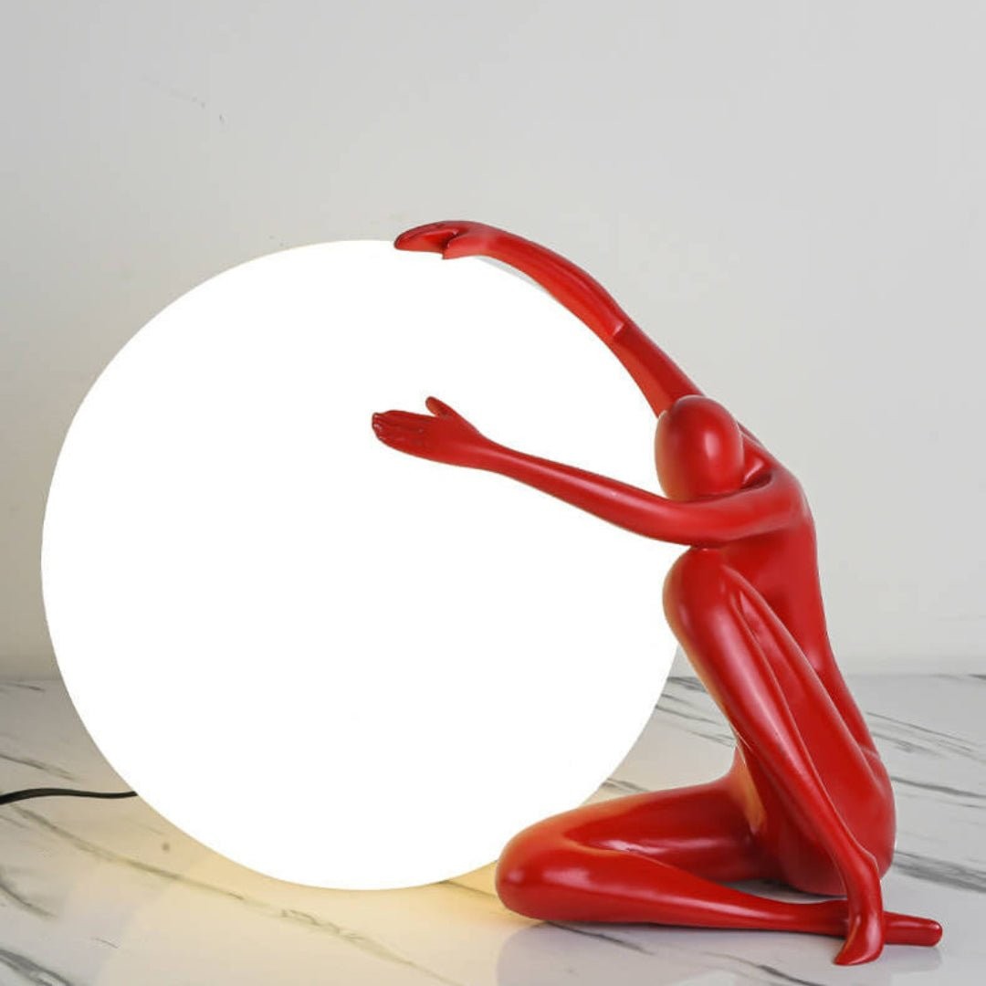 Humanoid Ball Holding Table Lamp K217