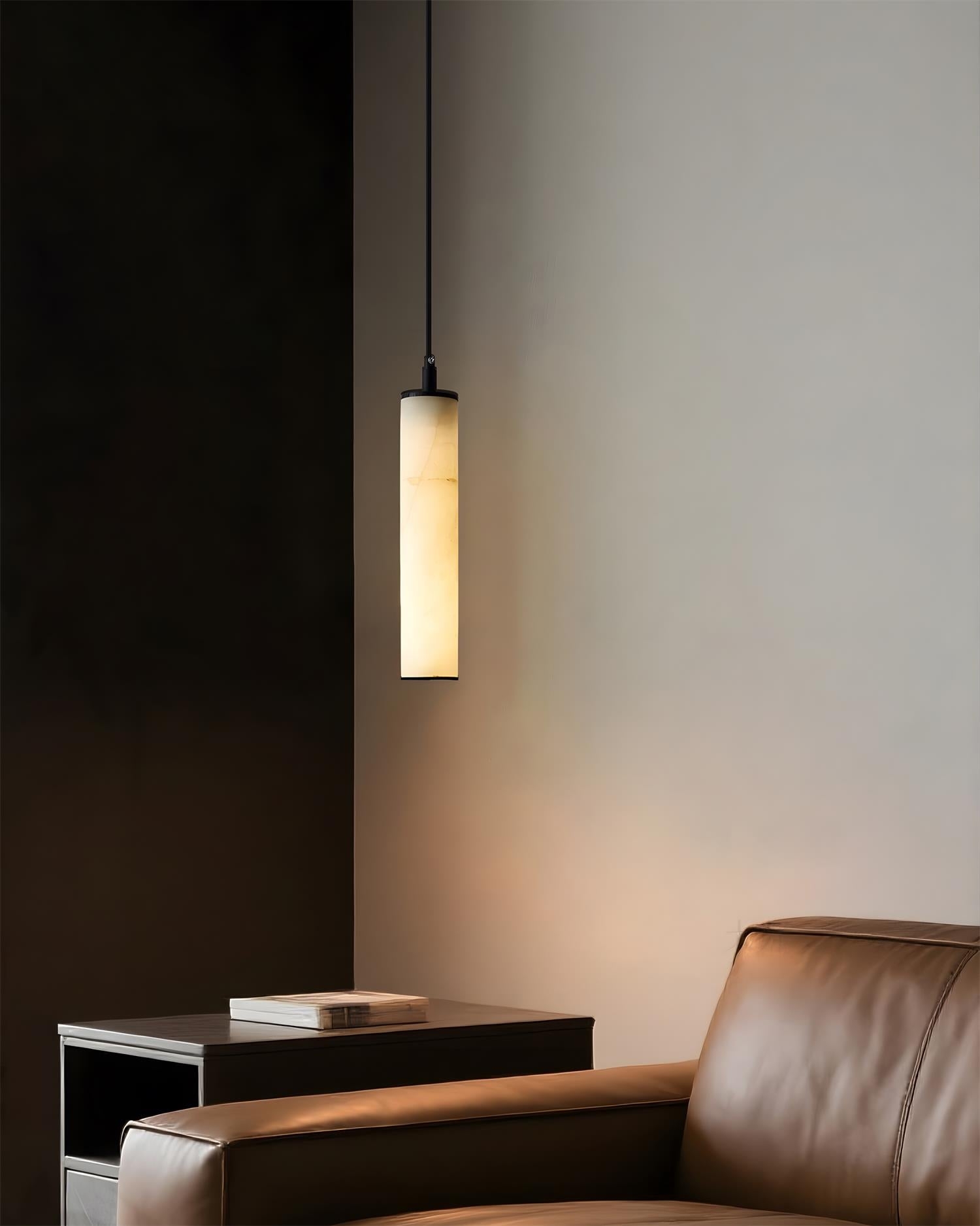 Calder Alabaster Tube Pendant Lamp D347