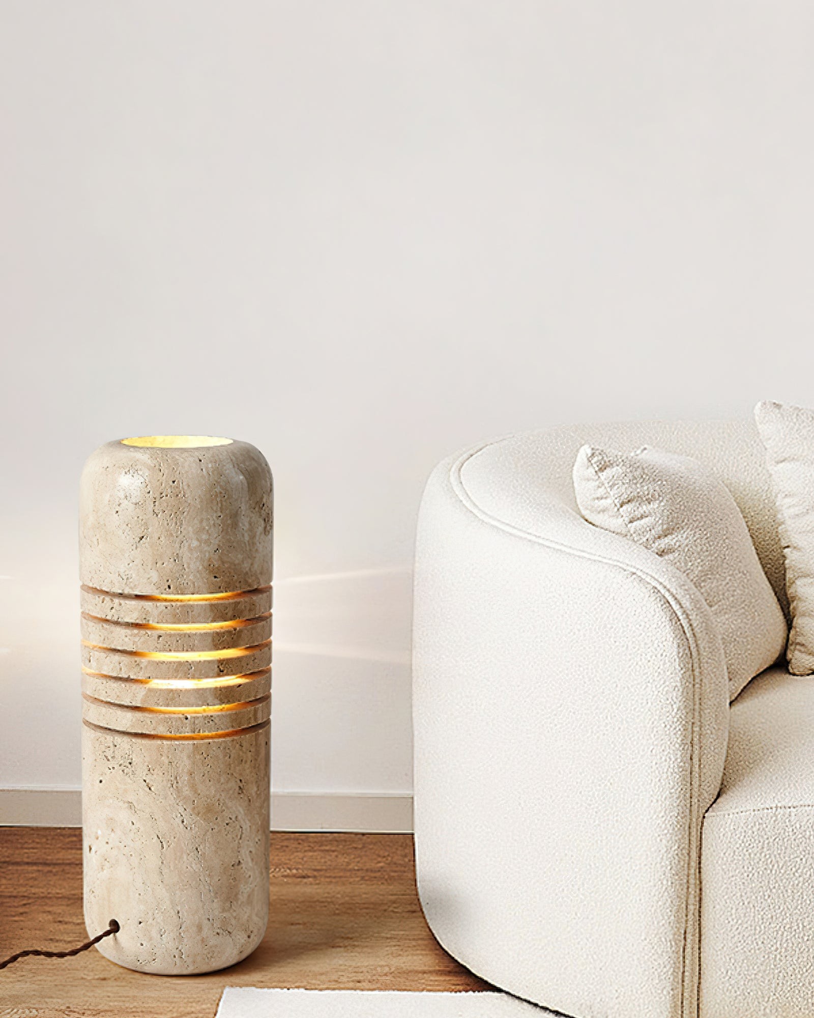 Antique Creative Yellow Travertine Floor Lamp K820