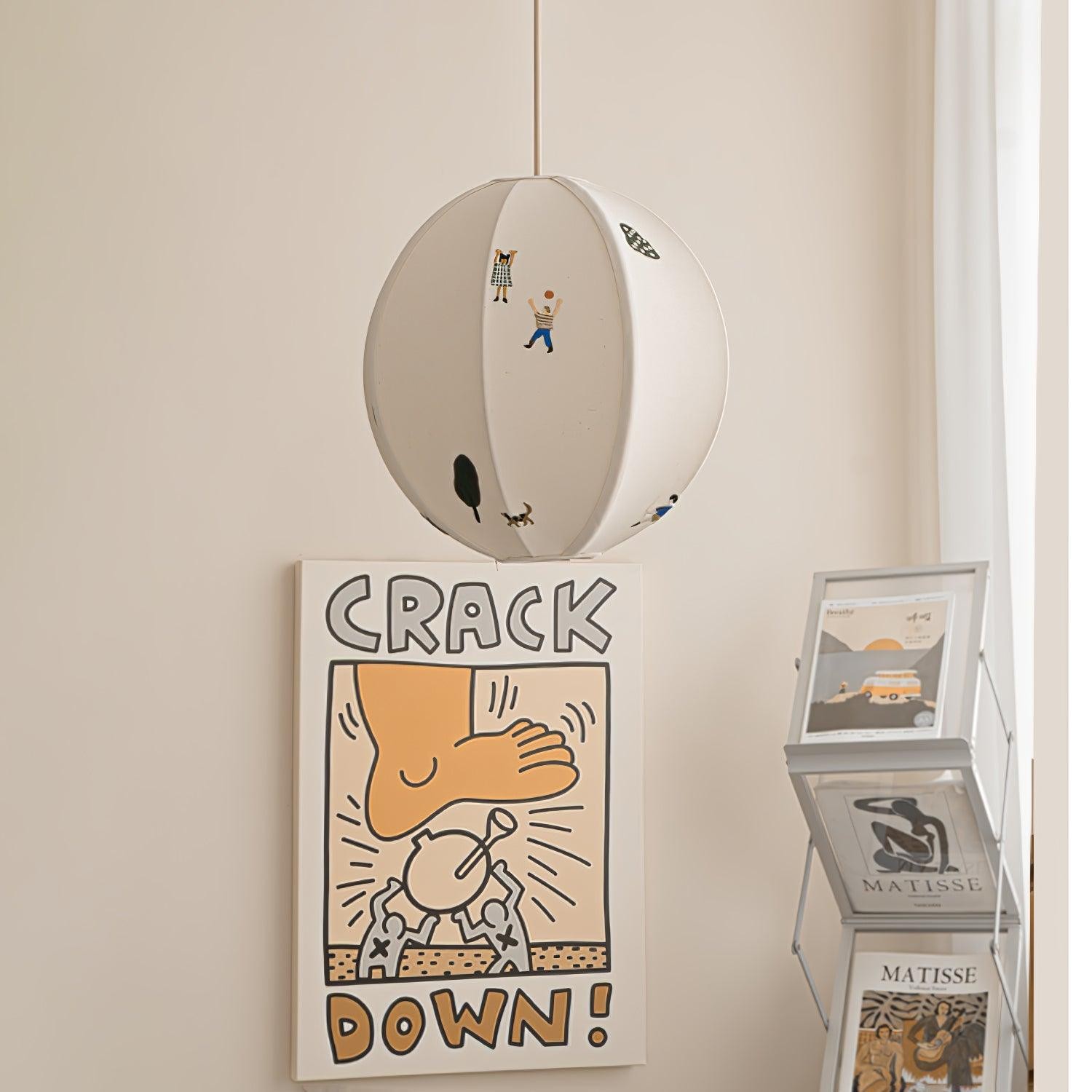 Park Embroidered Textile Pendant Lamp K576