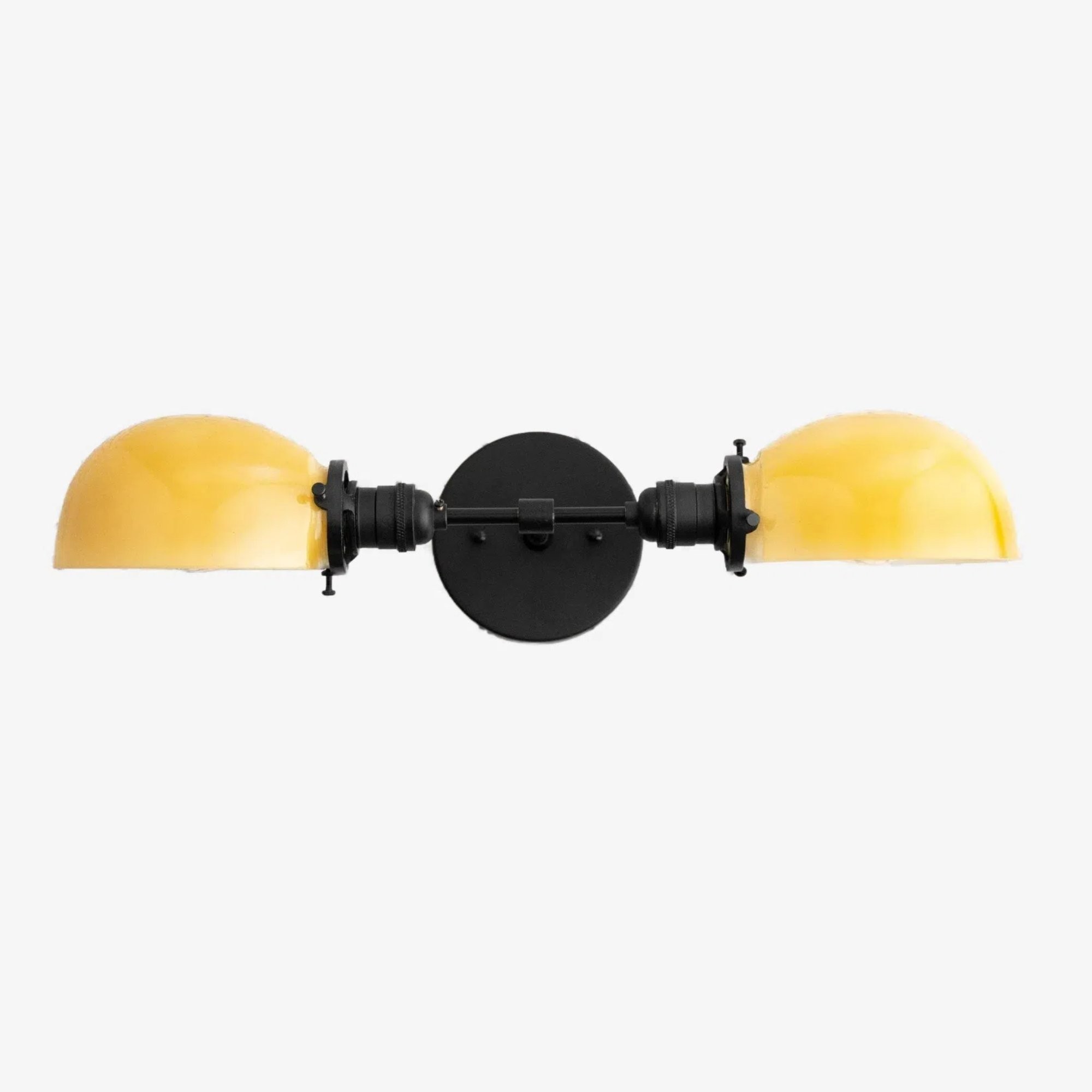 Ornato Luxe Mid-Century Vanity Light - Brass Bathroom Fixture with Opal Glass K1474