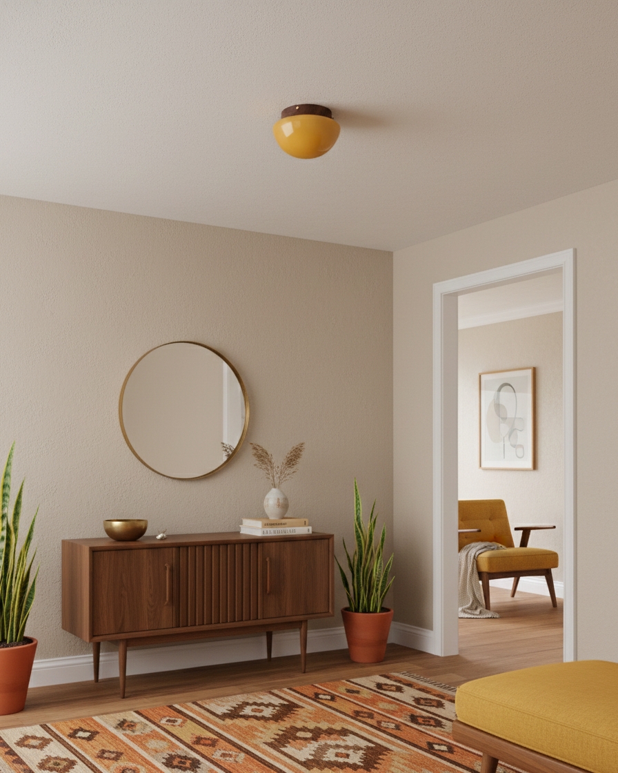 Honeyed Dome Ceiling Lamp D317