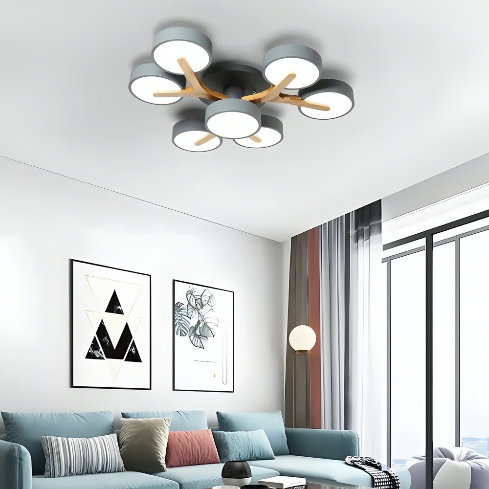 Nordic Semi Flush Branch Led Ceiling Light K939