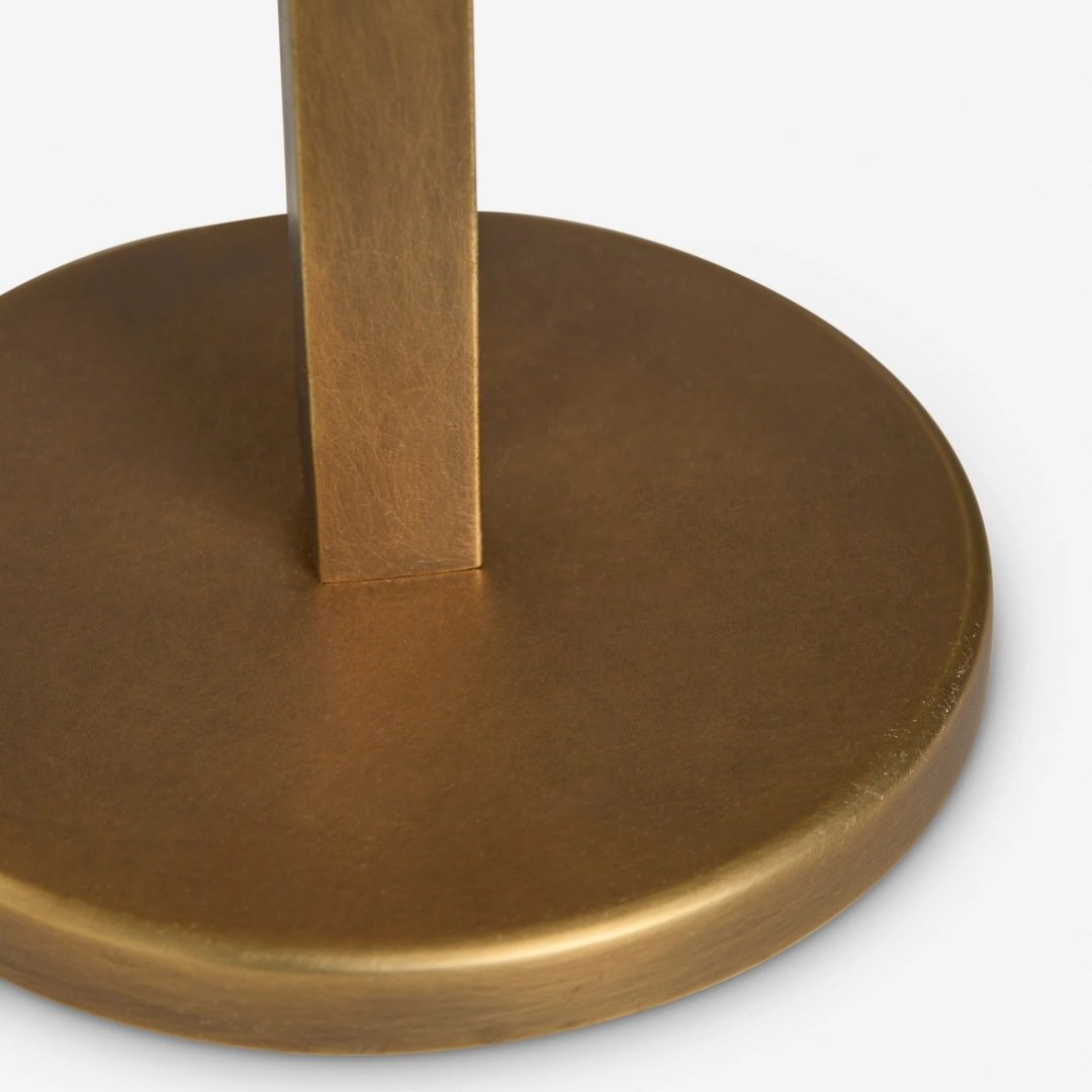 Aurecyl Table Lamp - Sleek Tapered Metal Table Lamp in Vintage-Style Finish for Living Room K1619