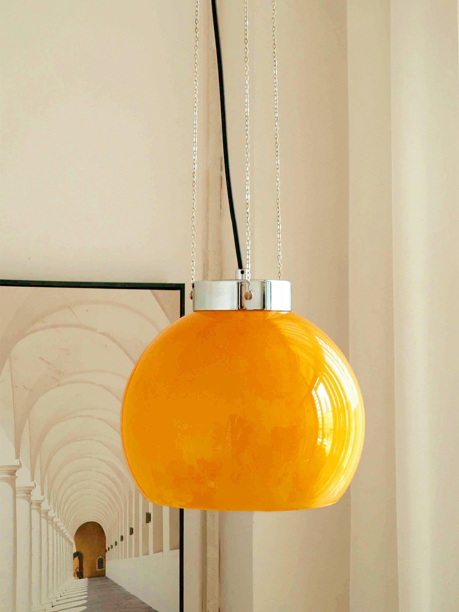 Vintage Bauhaus Creative Hemispherical Pendant Light K458