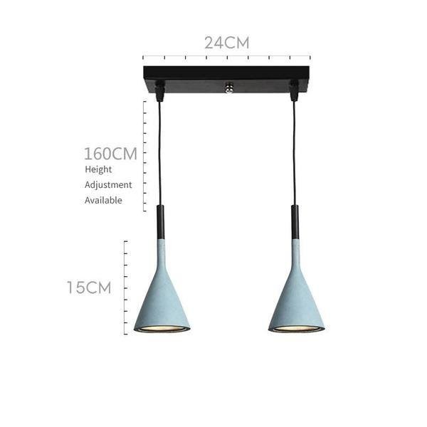 Minimalist Aplomb Pendant Light - Cement Cone Pendant Light for Kitchen Island
