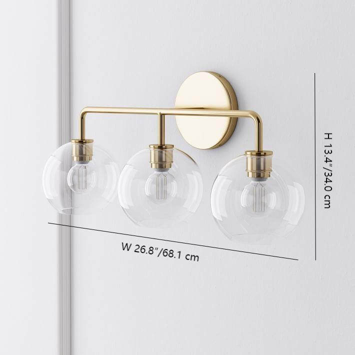 Selvion Artistic Globe Sconce Light - Handcrafted Glass Sculptural Wall Fixture K1158
