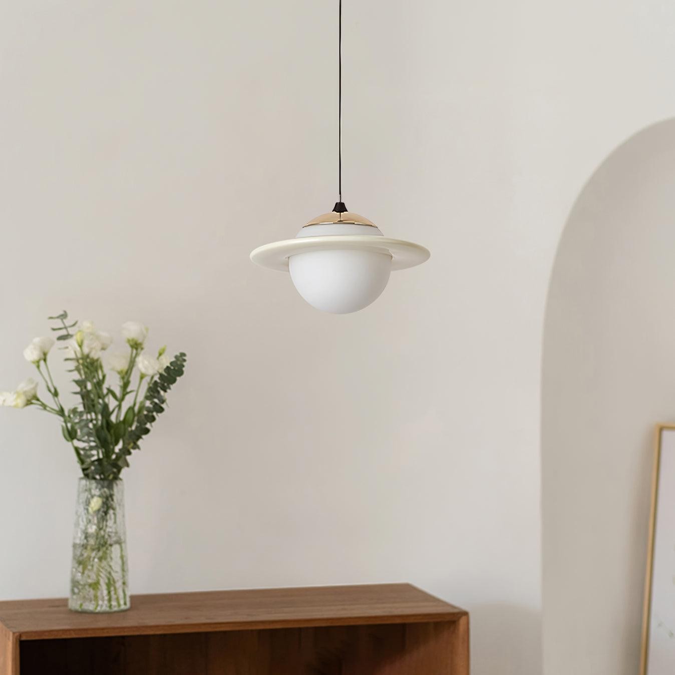 Romantic Saturn Planet Pendant Lamp for Bedroom K656