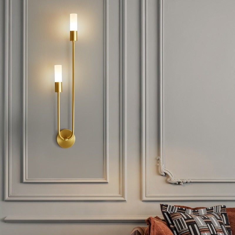 Modern Copper U-Shape Luster LED Wall Lamp K516